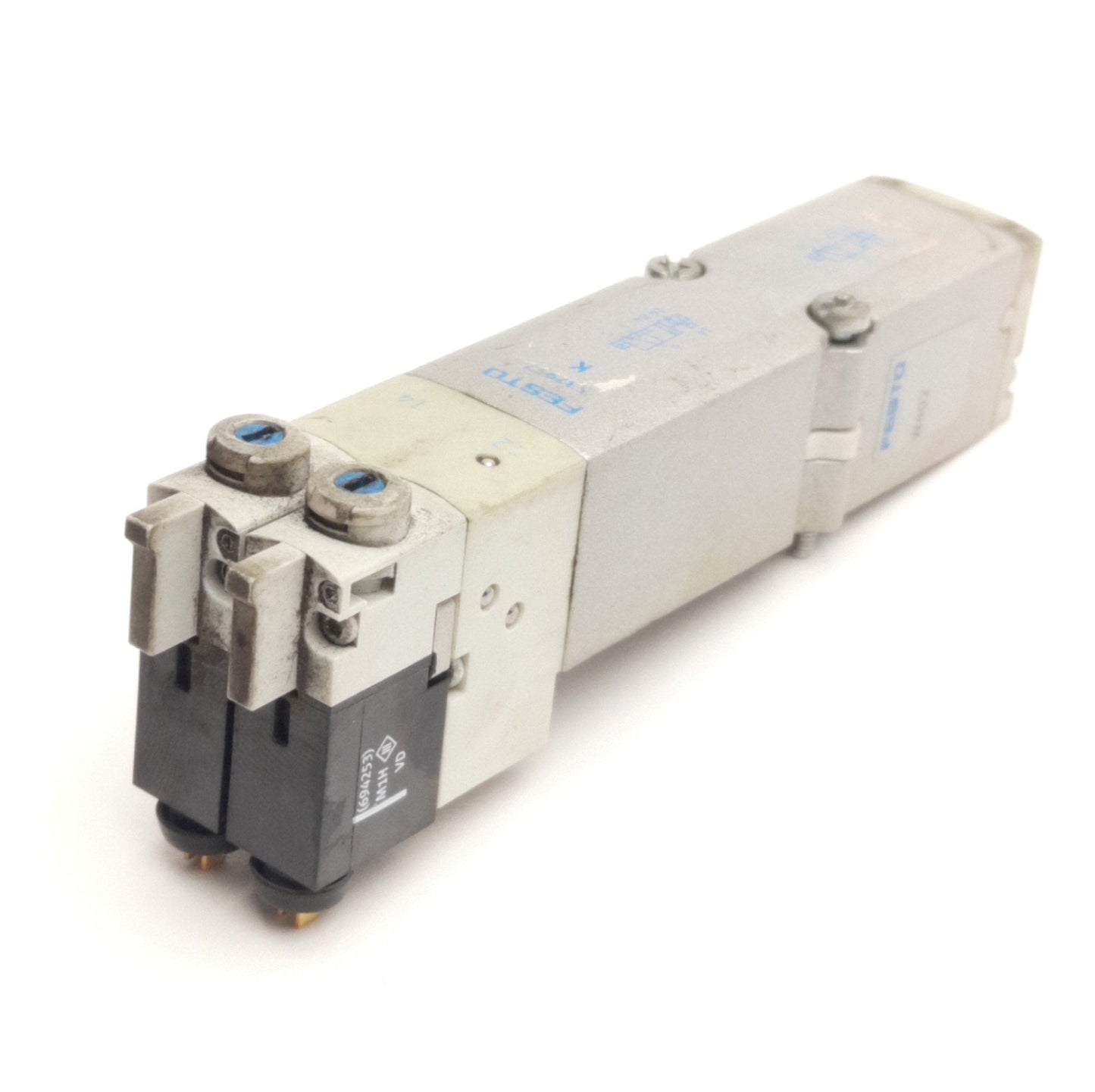 Used Festo VMPA2-M1H-K-PI 537957 Solenoid Valve 2x3/2-Way Closed, 3-10bar, 24VDC Coil