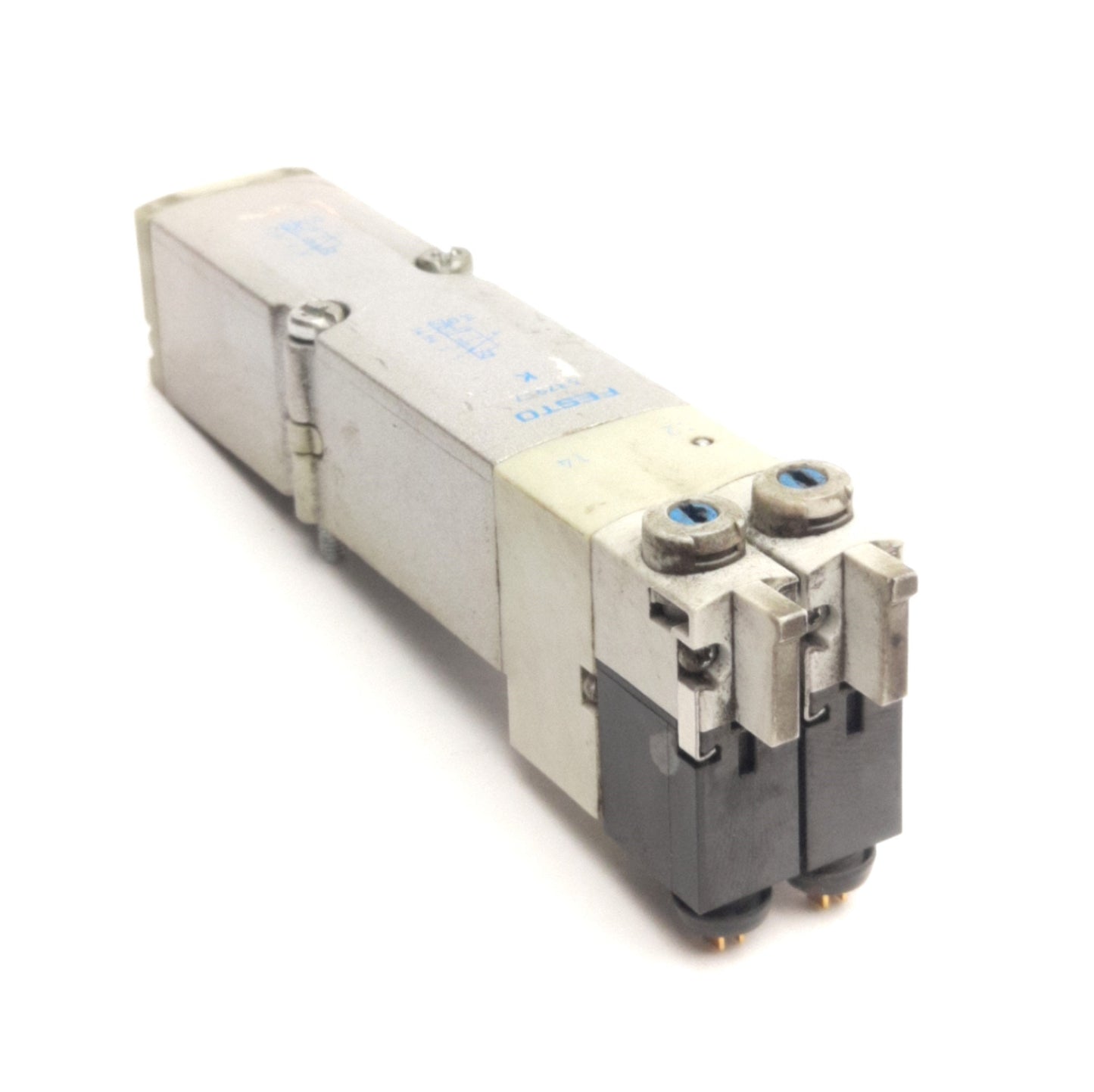Used Festo VMPA2-M1H-K-PI 537957 Solenoid Valve 2x3/2-Way Closed, 3-10bar, 24VDC Coil