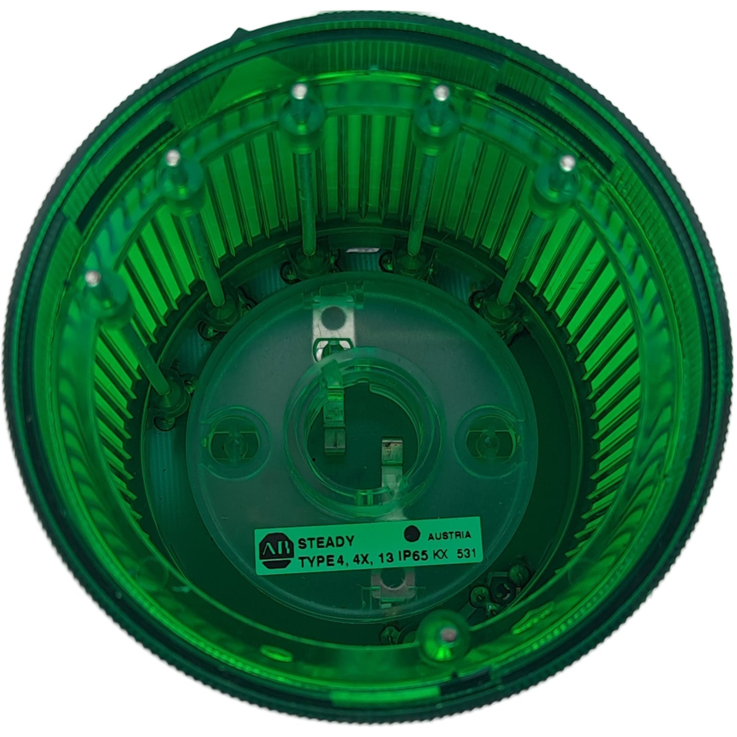 Used Allen Bradley 855T-G24DN3 Steady Incandescent Stack Light Module, Green, ø70mm