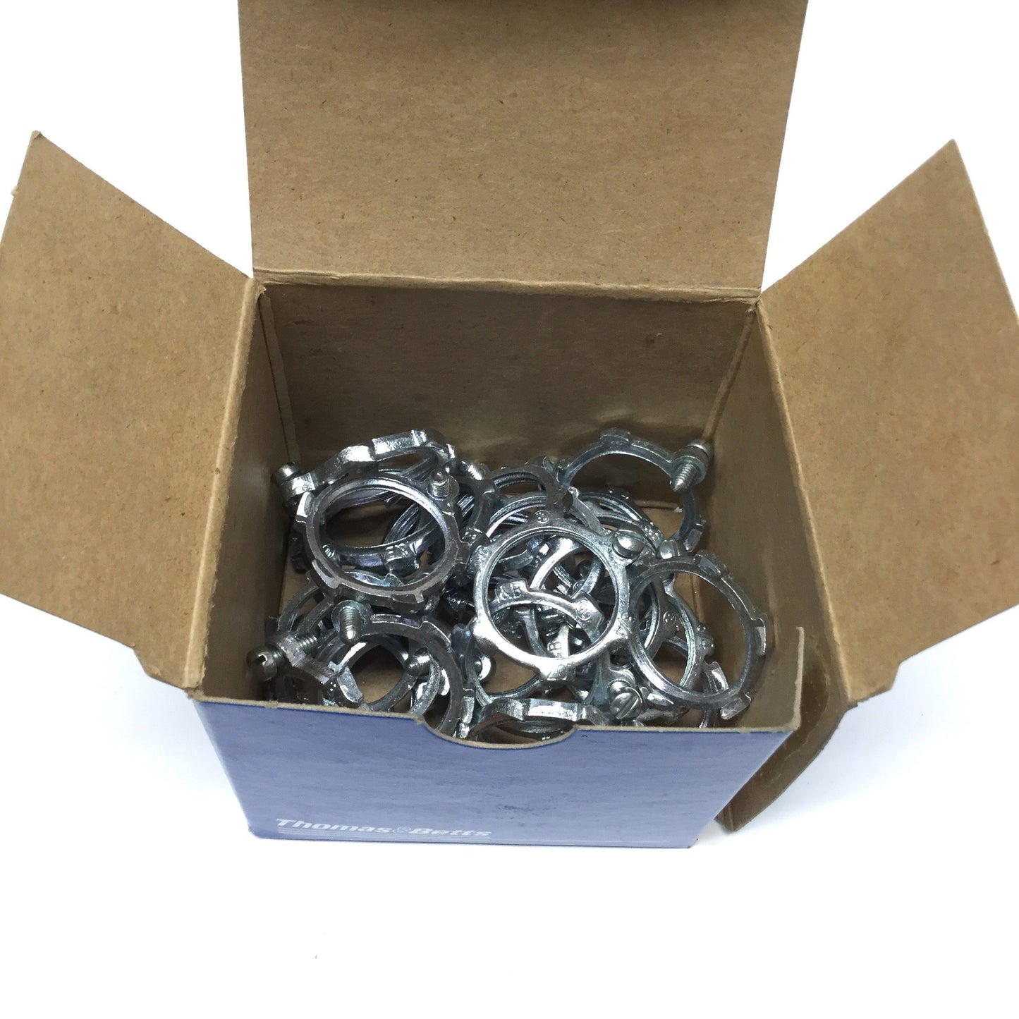 New Box of 25 T&B Thomas Betts 107 Rigid Metal Conduit Bonding Locknuts 3/4", Steel