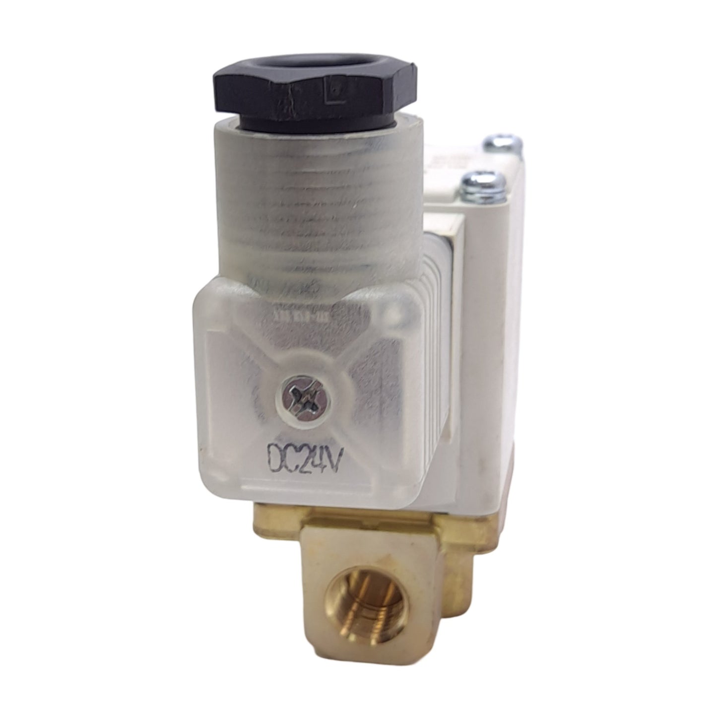 Used SMC VX234BZ2AB Solenoid Valve, 2-Port, NC, 1/4" NPT, 24VDC Coil, ø8mm Orifice