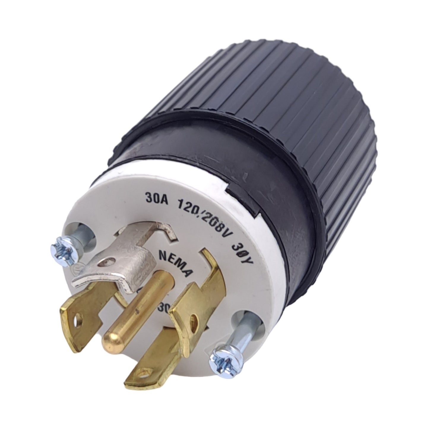 New Bryant 72130NP Locking Blade Plug, 30A, 120/208VAC, 3-Phase, 4-Pole, 5-Wire