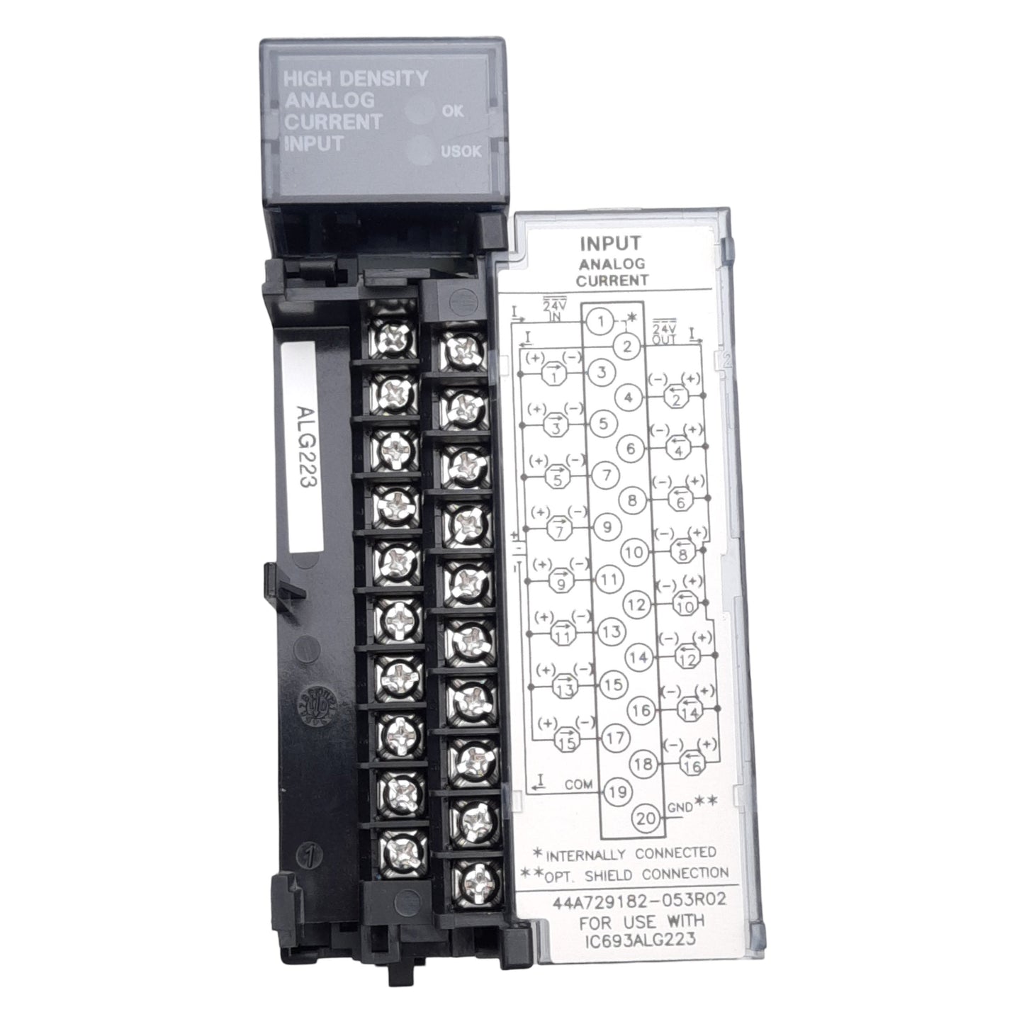 New GE Fanuc IC693ALG223 PLC Analog Current Input Module, 16-Point, 4-20mA, 24VDC