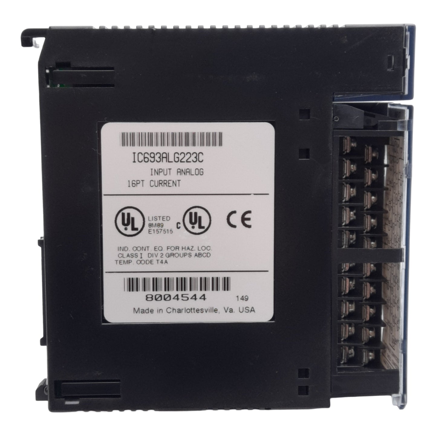 New GE Fanuc IC693ALG223 PLC Analog Current Input Module, 16-Point, 4-20mA, 24VDC