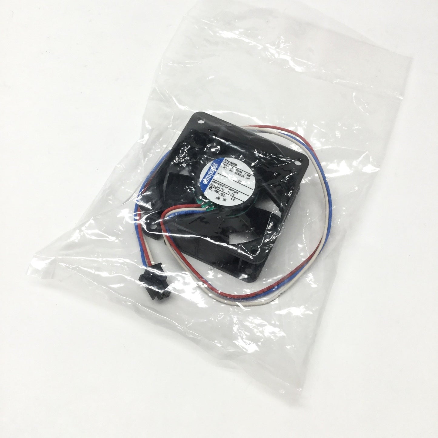 New Ebmpapst 614N/2M Compact Axial Fan w/Tach 60x60x25mm, 24VDC, 4100RPM, 20.6CFM