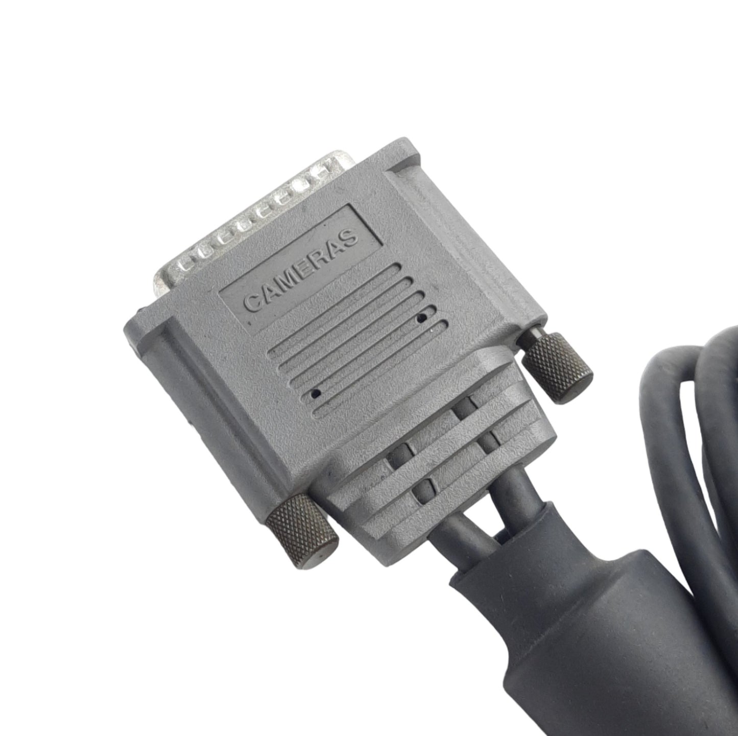 Used Adept 10332-01367 Rev. B Camera Cable, 45-Pin D-Sub to 2x 12-Pin Hirose, 6' Long