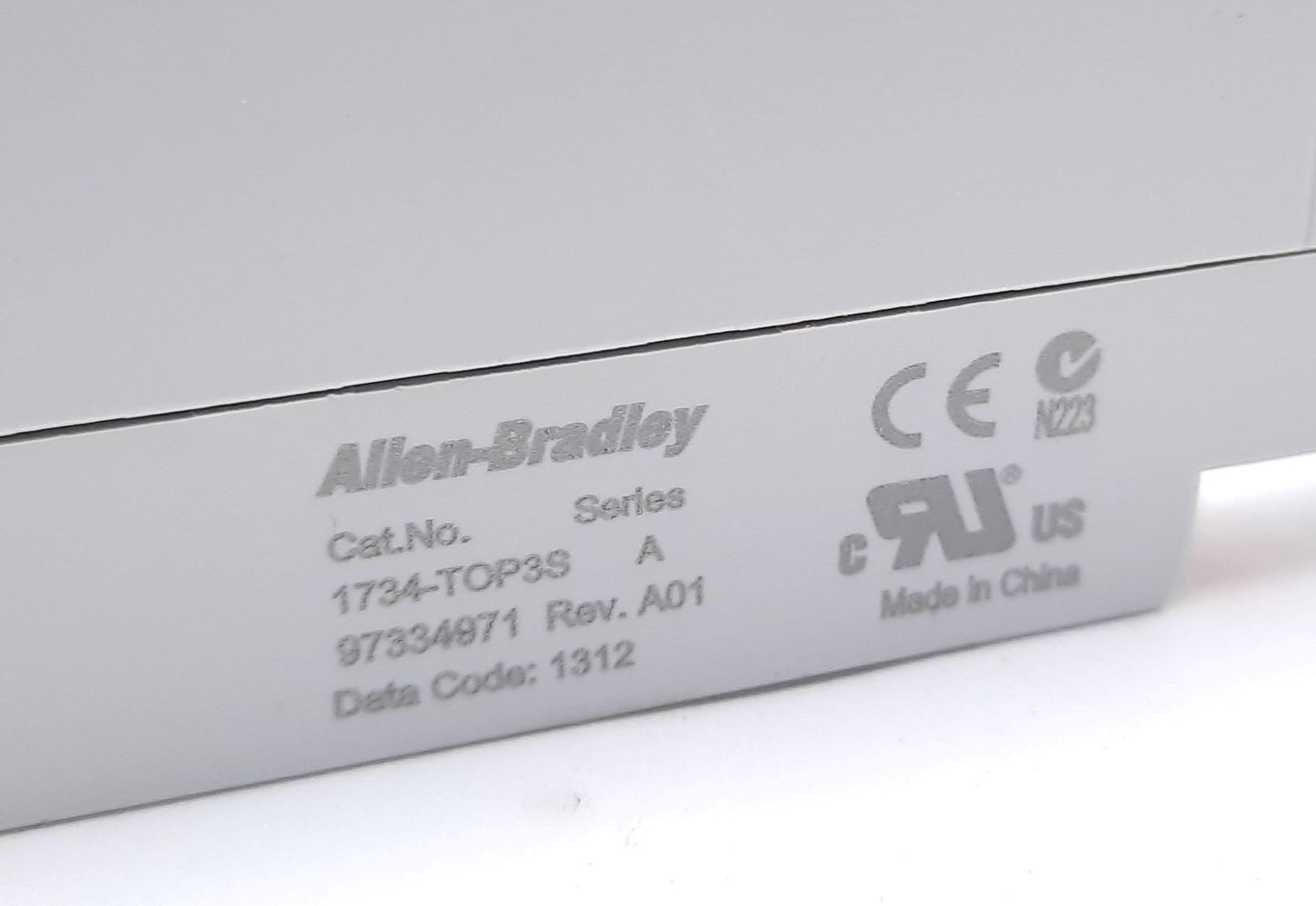 Used Allen Bradley 1734-TOP3S Series A POINT I/O Terminal Base, 12pt, DIN Mount