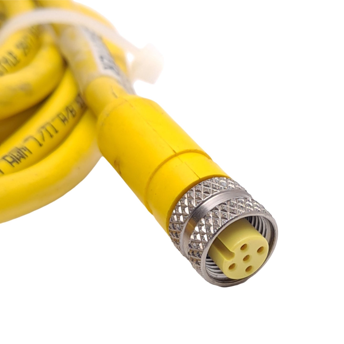 Used Banner QDU-515C 46391 Micro-Screen Cable, M12 5-Pin Female to Flying Leads, 12ft