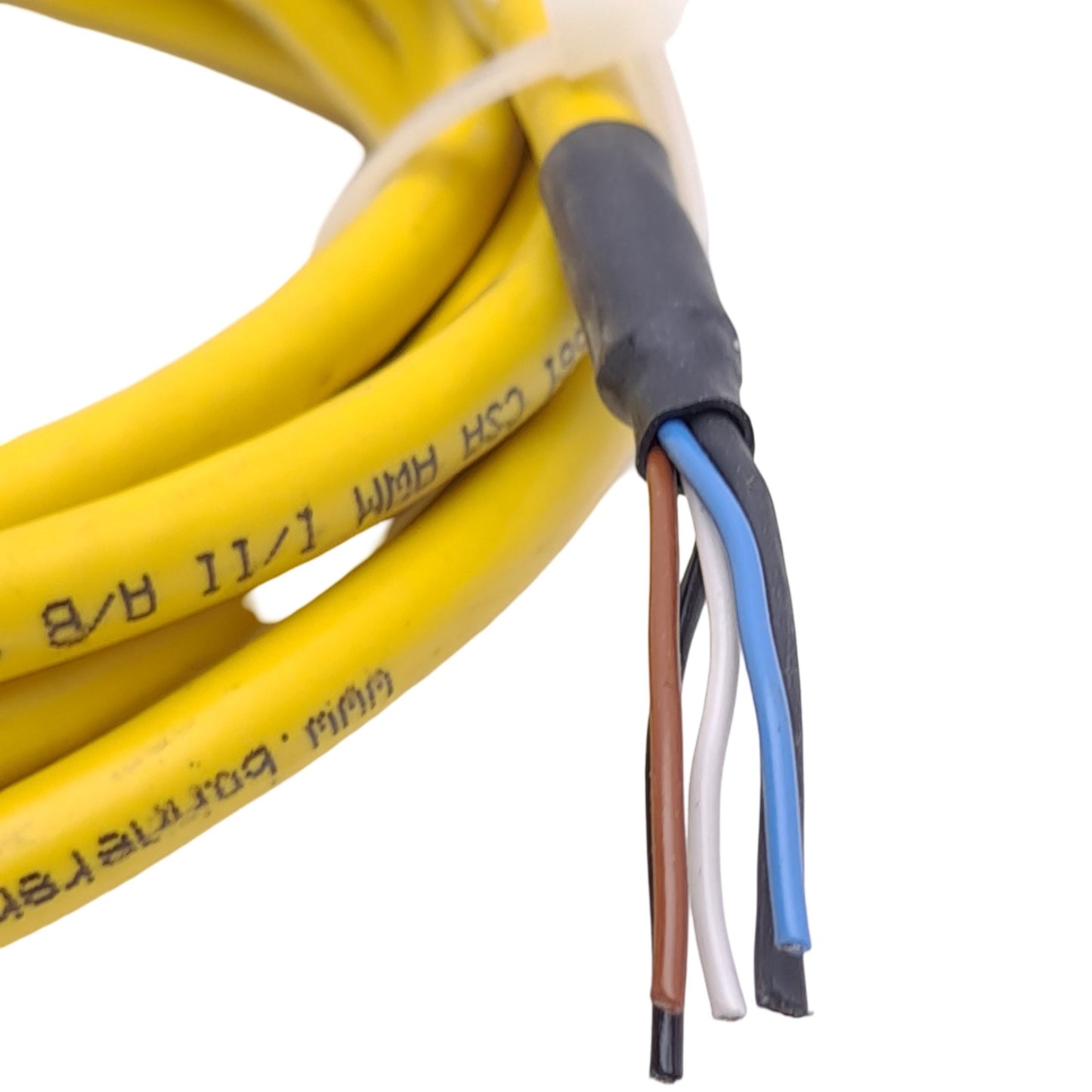 Used Banner QDU-515C 46391 Micro-Screen Cable, M12 5-Pin Female to Flying Leads, 12ft