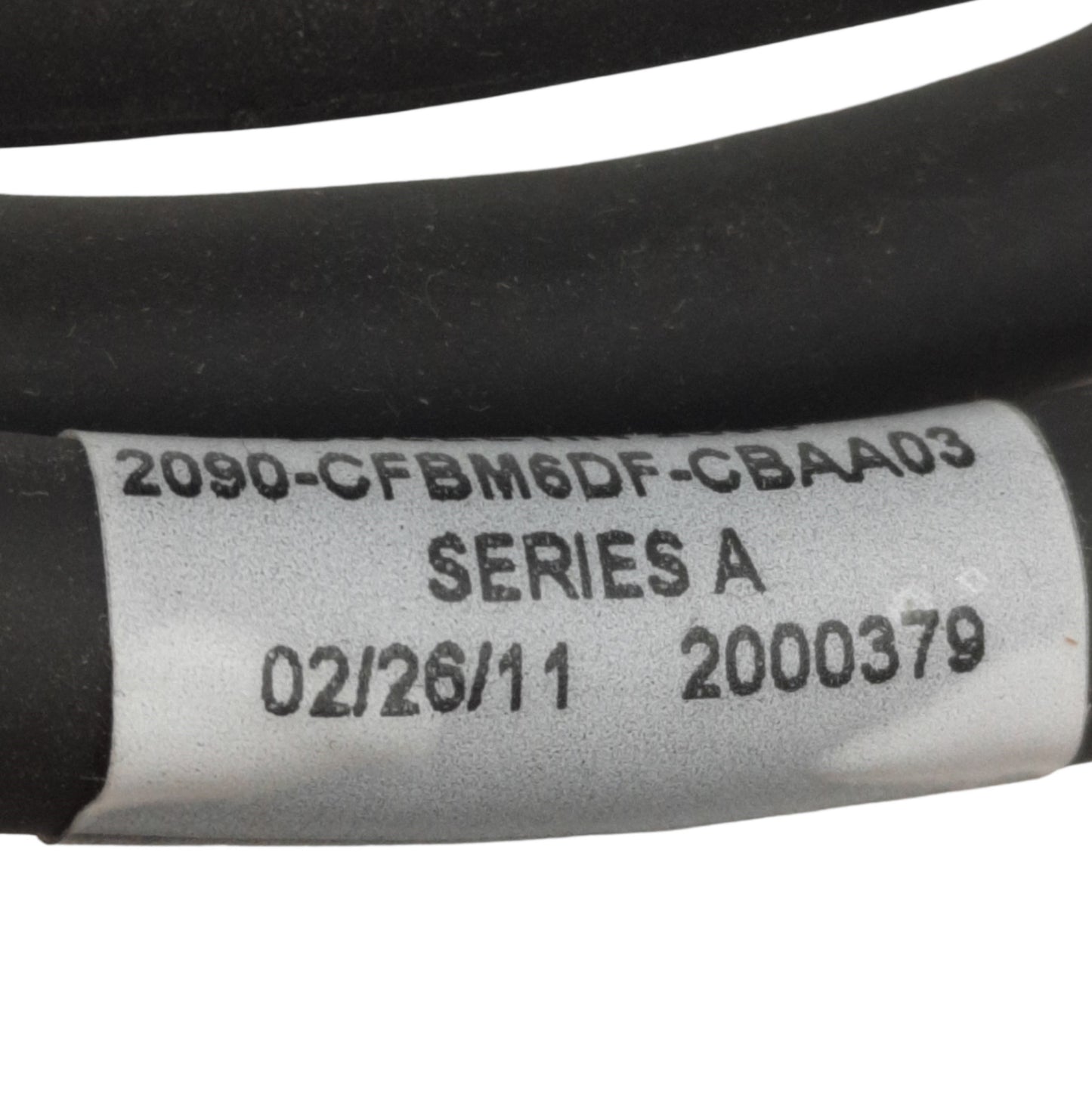 Used Allen Bradley 2090-CFBM6DF-CBAA03 Motor Feedback Cable, 6Ft Long, 28-Pin Round