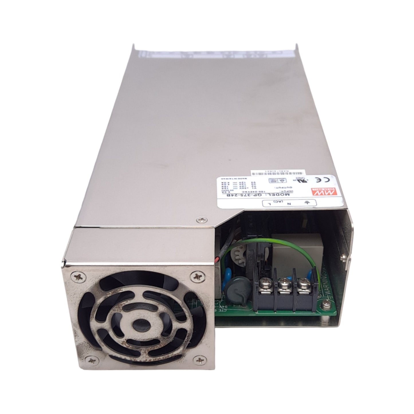 Used Mean Well QP-375-24B Power Supply 4-Output, 85-264VAC/120-370VDC In, 5-24VDC Out