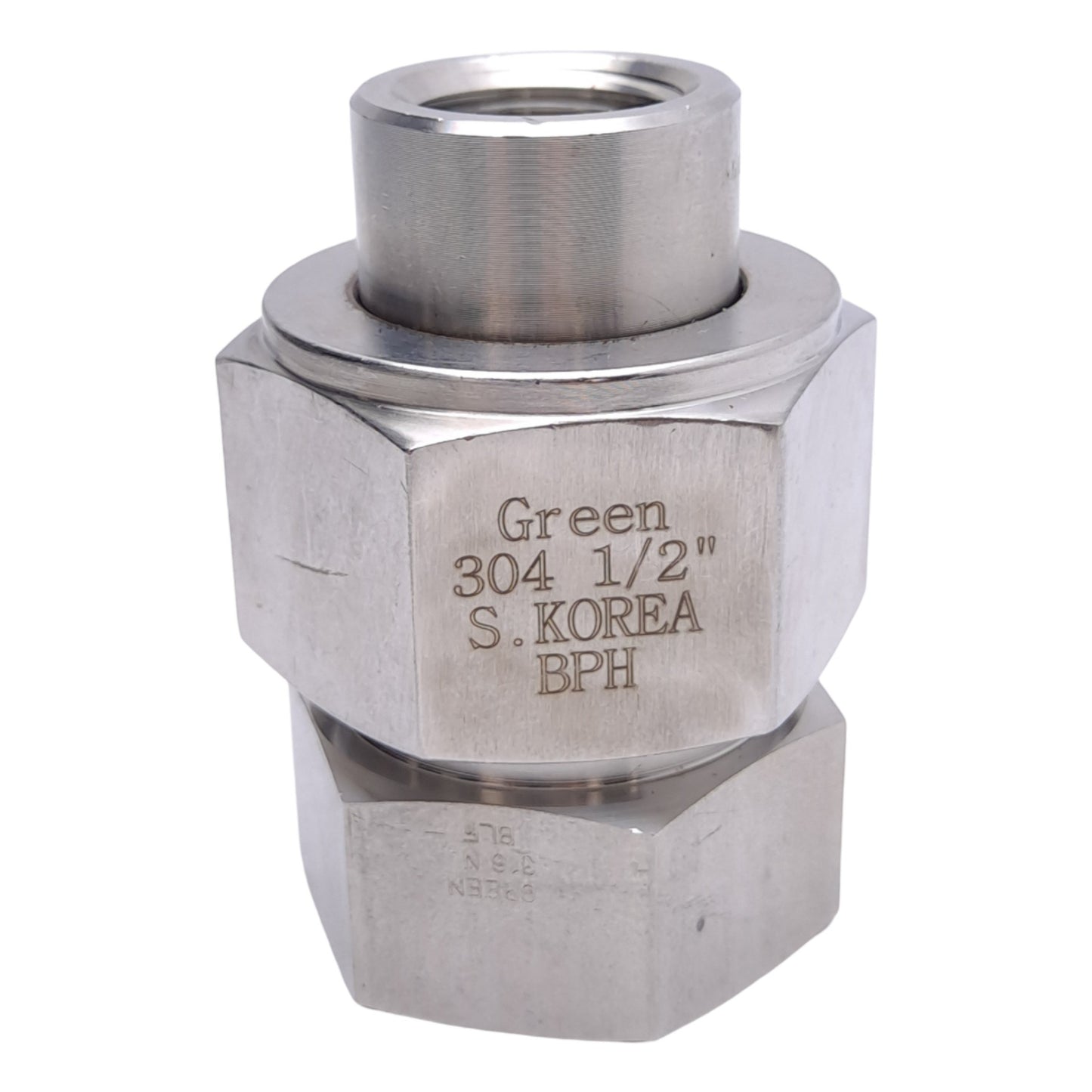 Used Dk-LOK GJU-8N-S Union Ball Joint, 1/2in NPT, Stainless Steel, 68.6mm Length