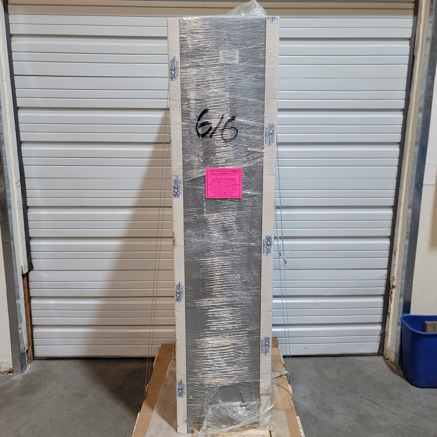 New Saginaw SCE-72EL3016LP Single Door Wall Mount Enclosure 72"H x 30"W x 16"D, Gray