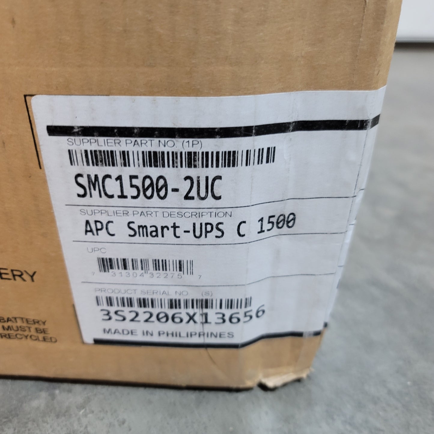 New APC SMC1500-2UC Smart UPS Rackmount 2U, 120VAC, 1440VA, 6x NEMA 5-15R Outlets