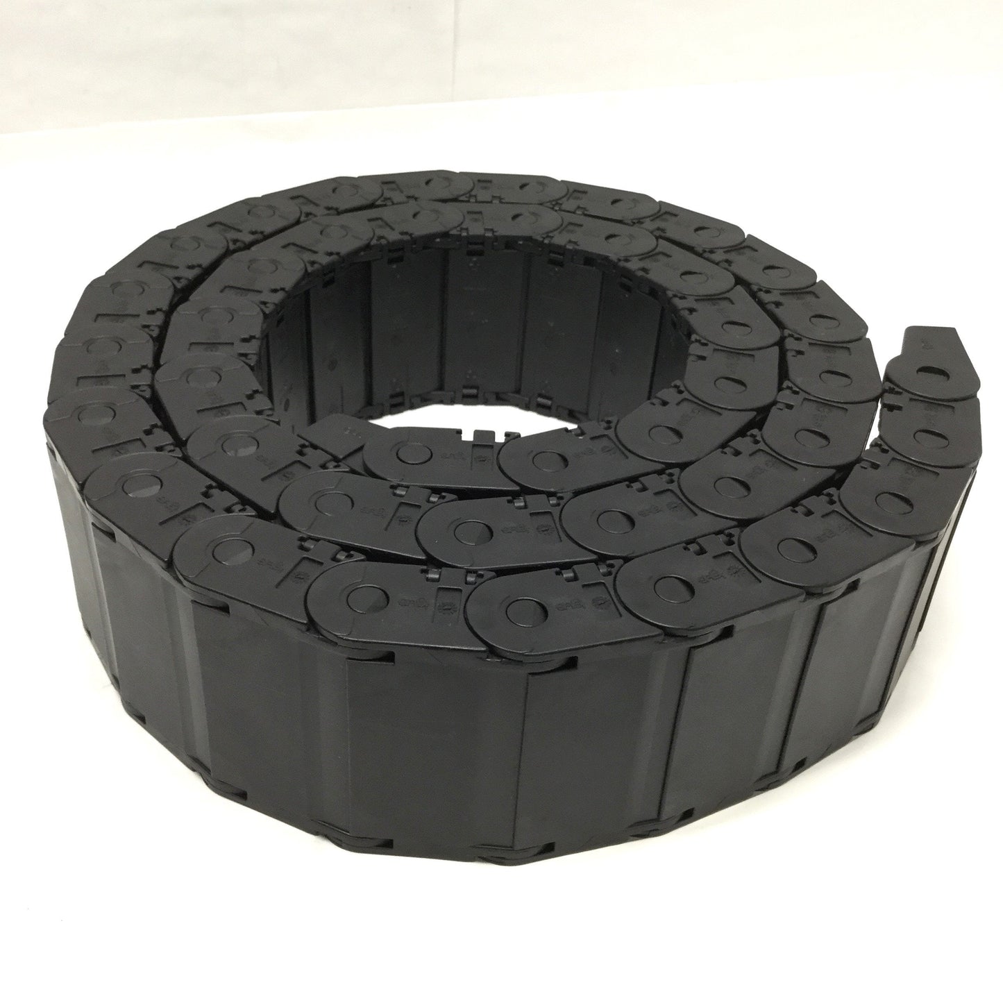 Used Igus 2450.07.100 Energy E-Chain Cable Carrier, Half Tube, 3" W x 1" H, 75" L