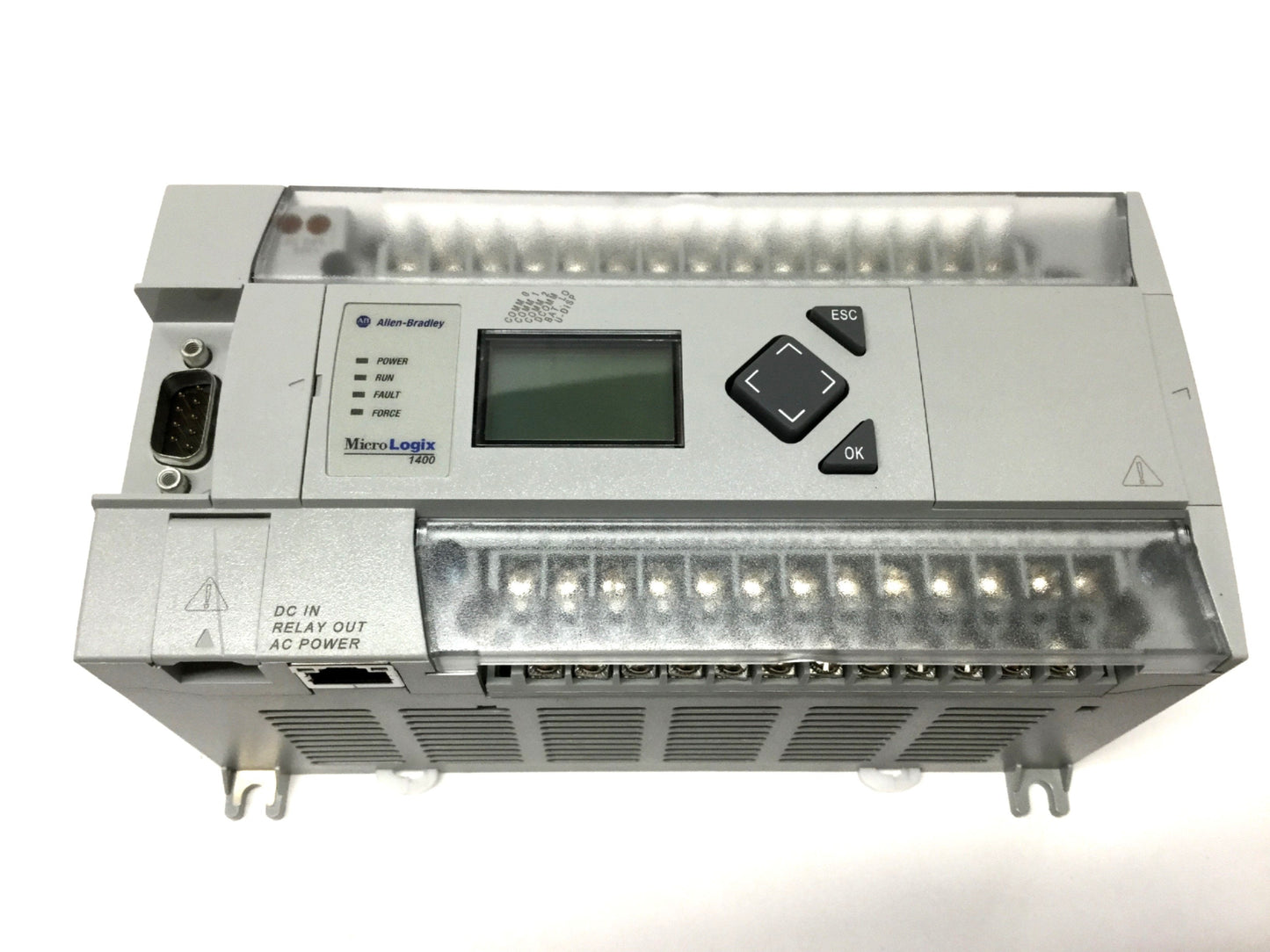 Used Allen Bradley 1766-L32BWA MicroLogix 1400 CPU Controller Ethernet/IP 120/240VAC
