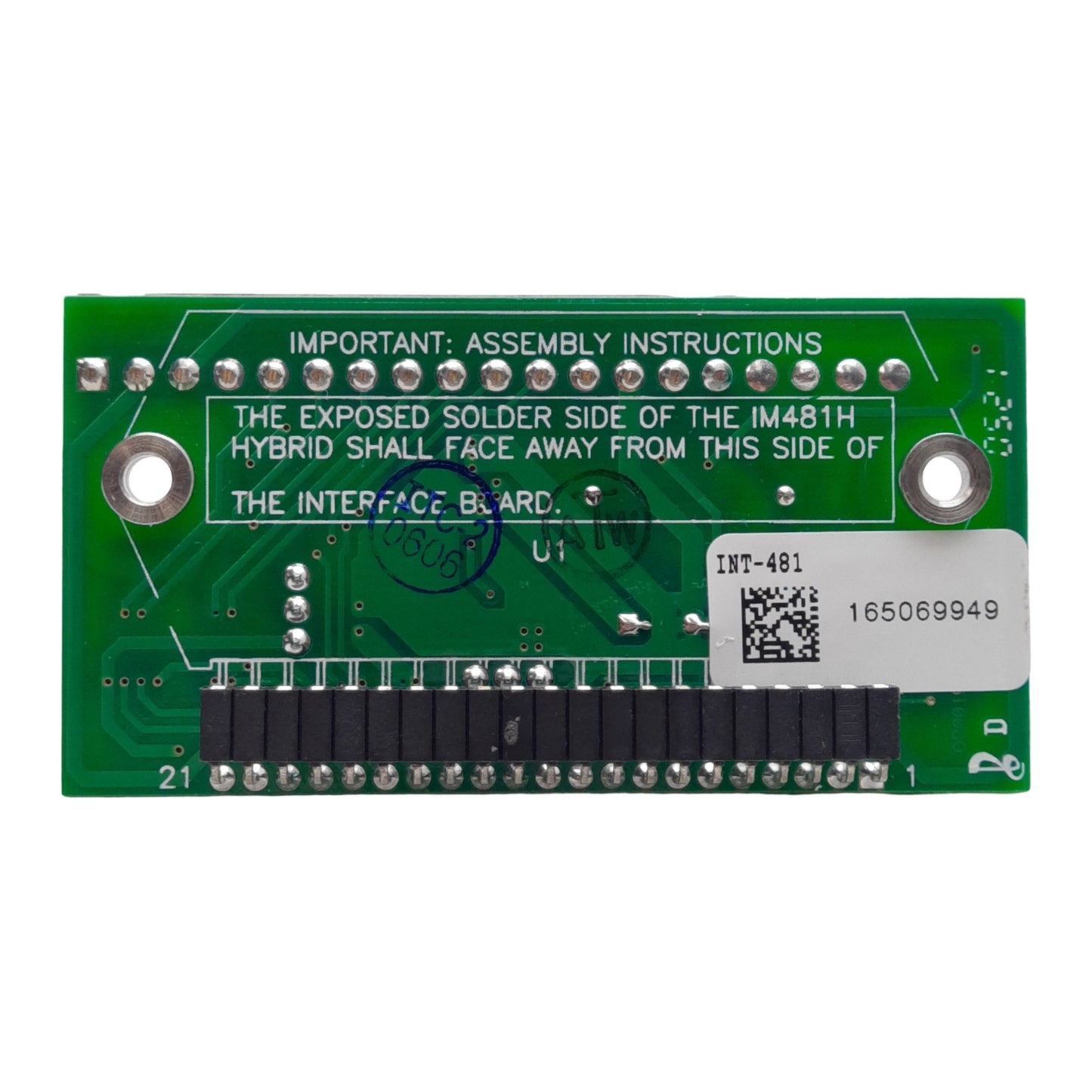 Used IMS INT-481-19P1 Interface Board For IM481H Microstepping Driver Module