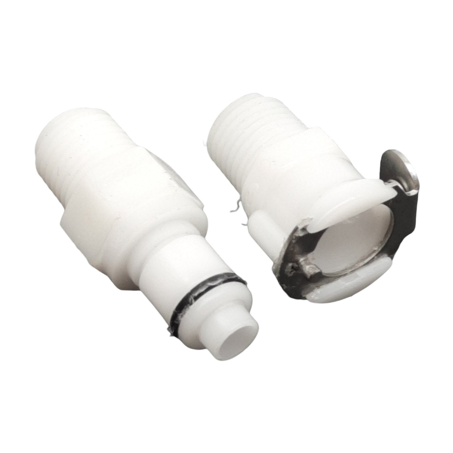 Used Lot of 3 CPC PMC1004 & PMC2404 Quick Disconnect Coupling Assembly, 1/4in NPT