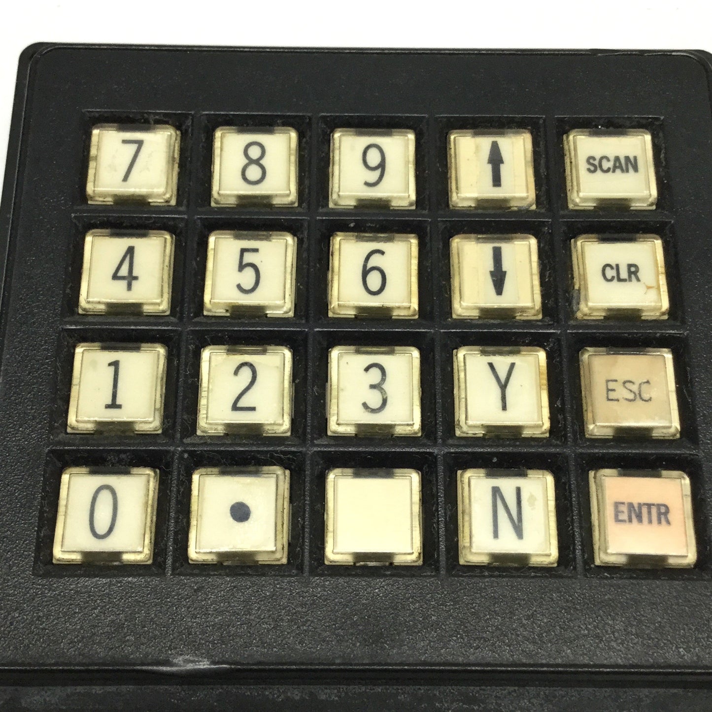 Used Grayhill 86JB2-201 Keypad Switch 20-Key, 5x4 Matrix Output, 24VDC, 9-pin Header