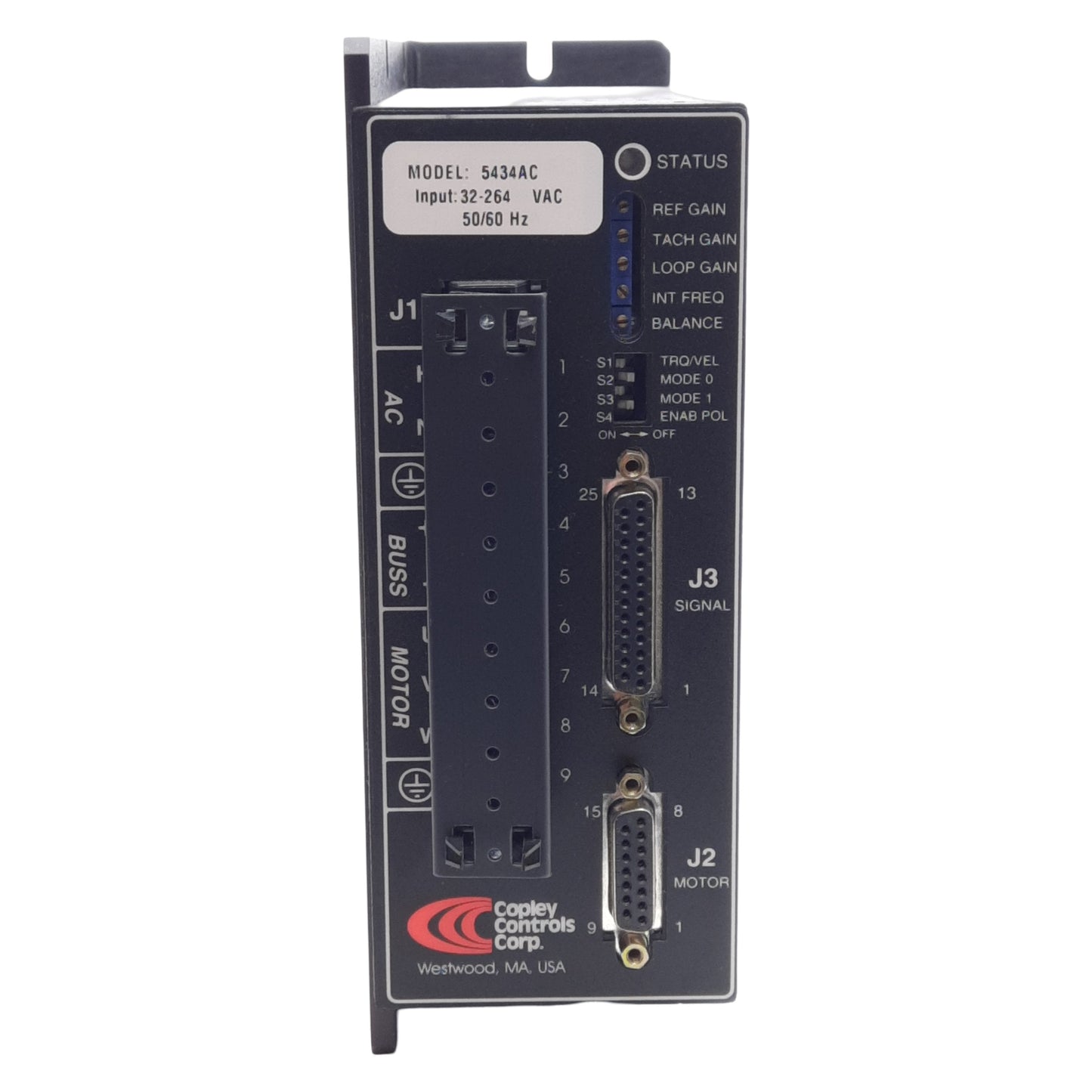 Used Copley Controls 5434AC Servo Amplifier, 32-264VAC 23A Input, 373VDC 30A Output