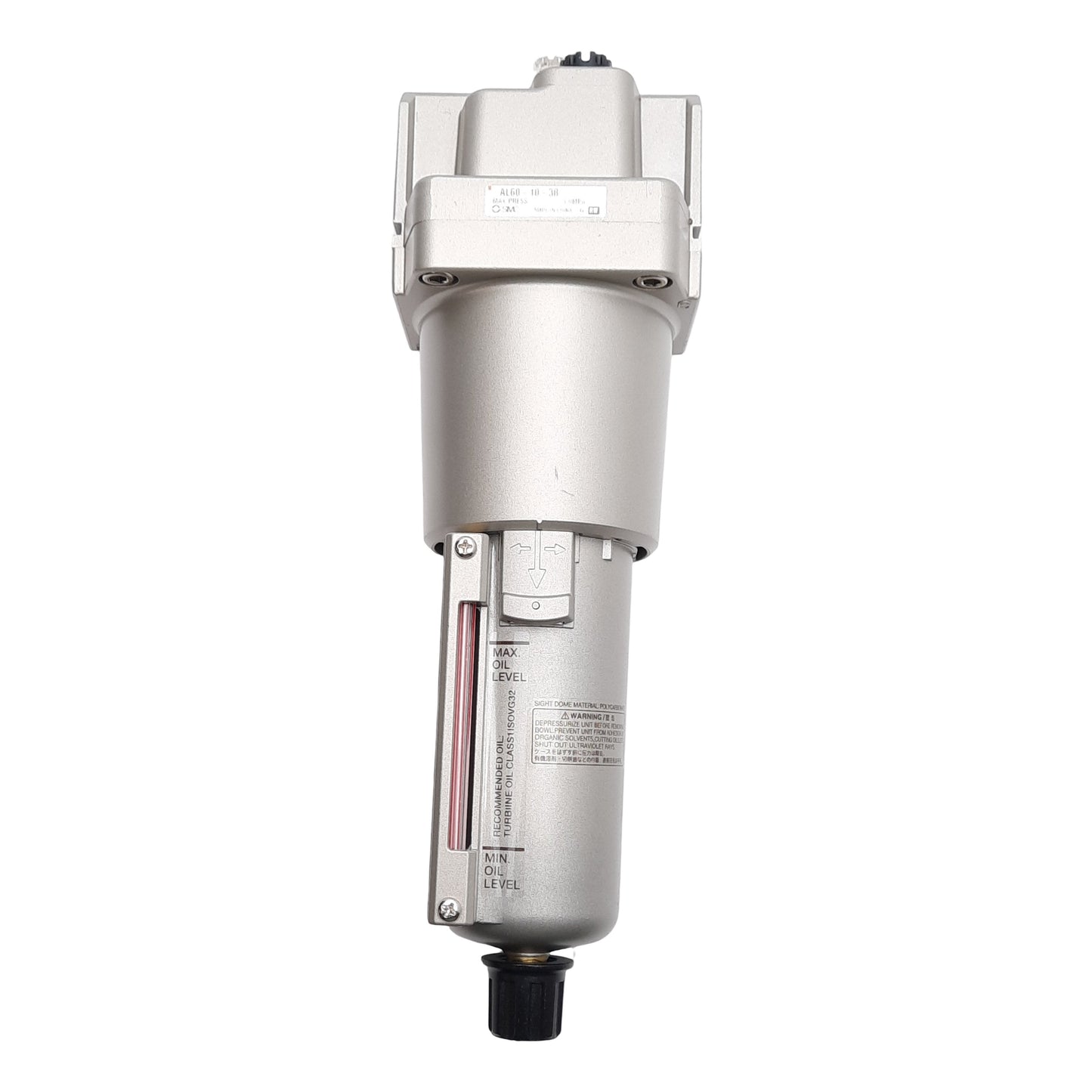 New SMC AL60-10-38 Pneumatic Lubricator, 1.0MPa, 1in Rc, 220L/min, 135cm³ Capacity