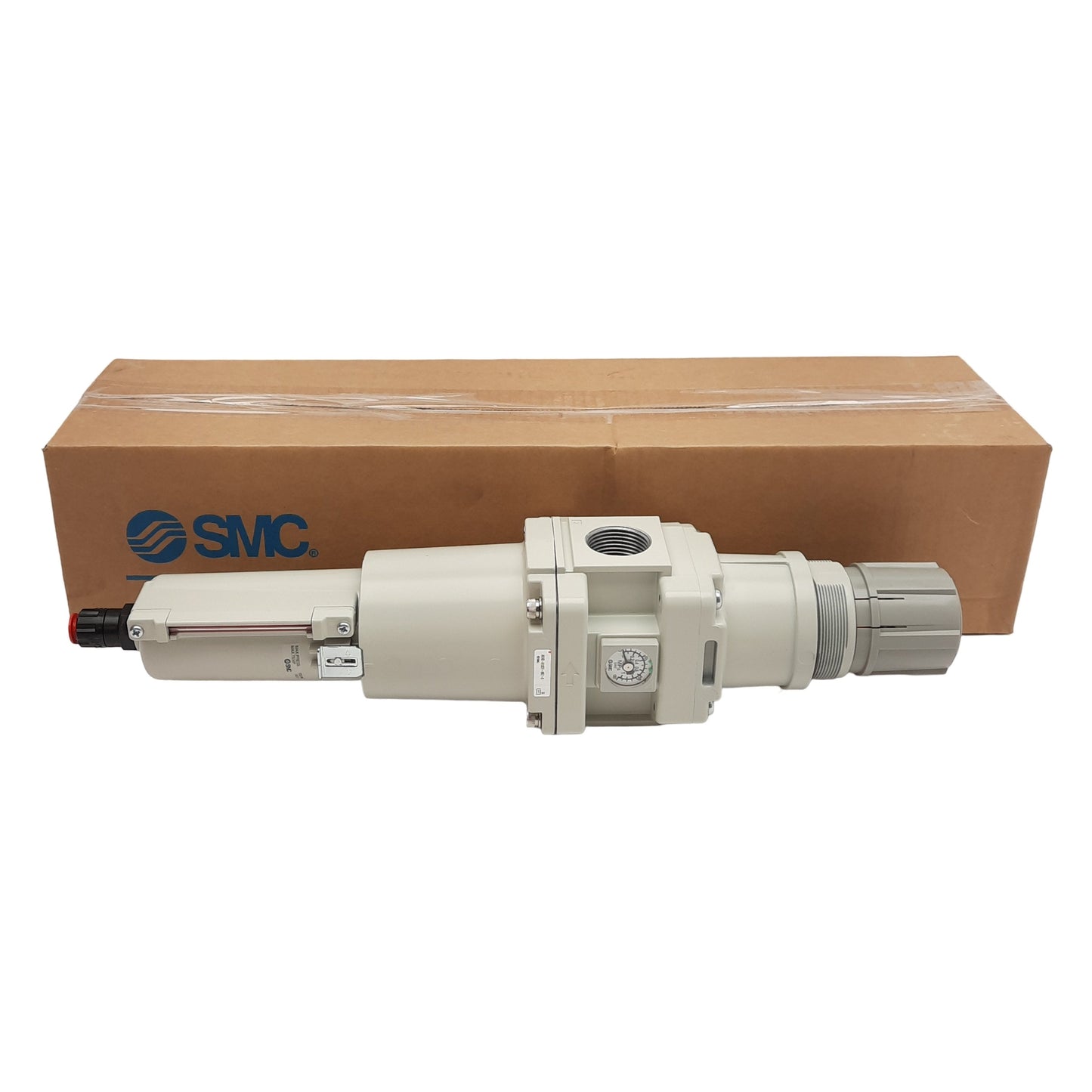 New SMC AW60-N10DE-8RZ-B Filter Regulator, 5µm Filtration, 7-125PSI Set, 1in NPT