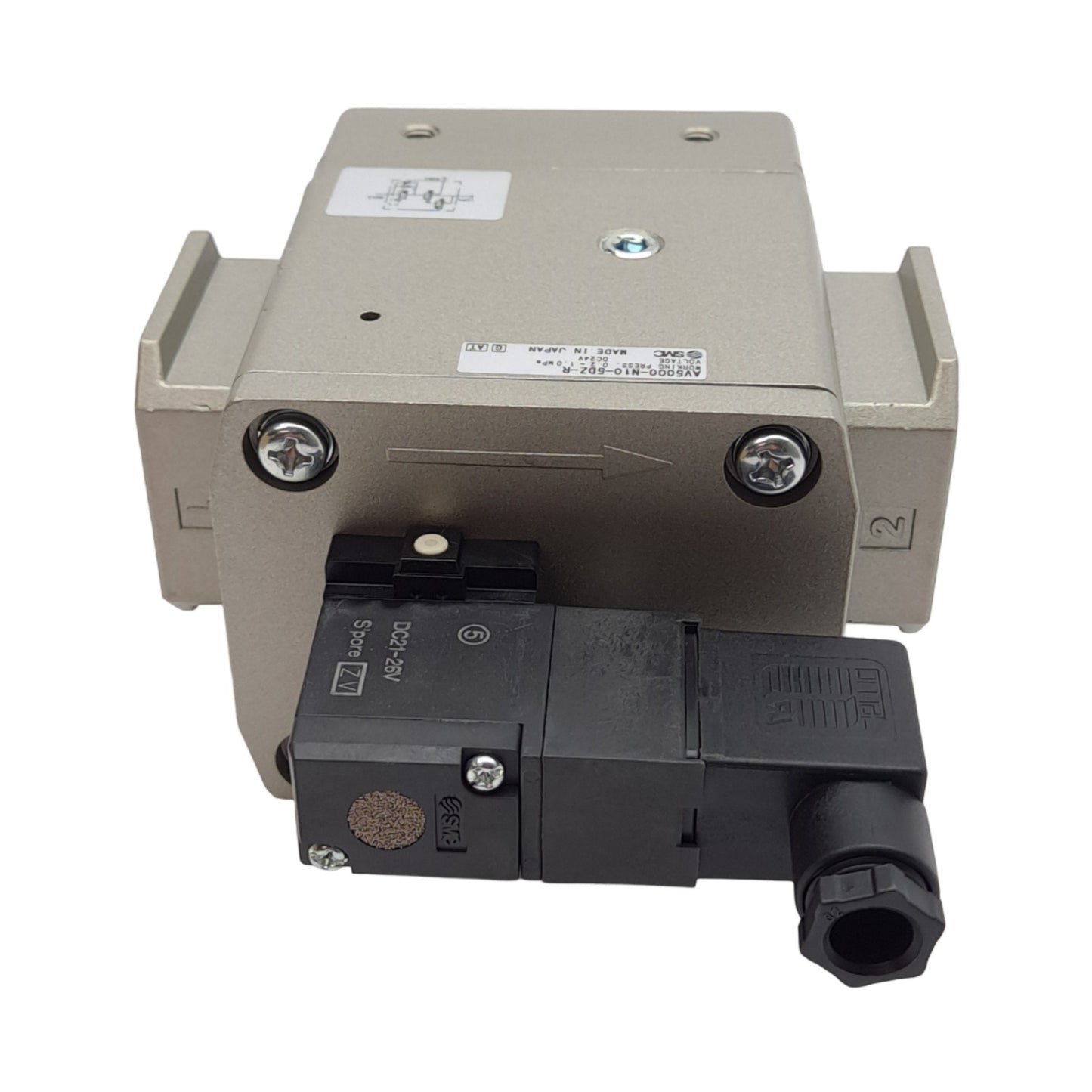 New SMC AV5000-N10-5DZ-R Soft Start-Up Valve, 1in NPT, 0.2-1.0MPa, 24VDC Coil