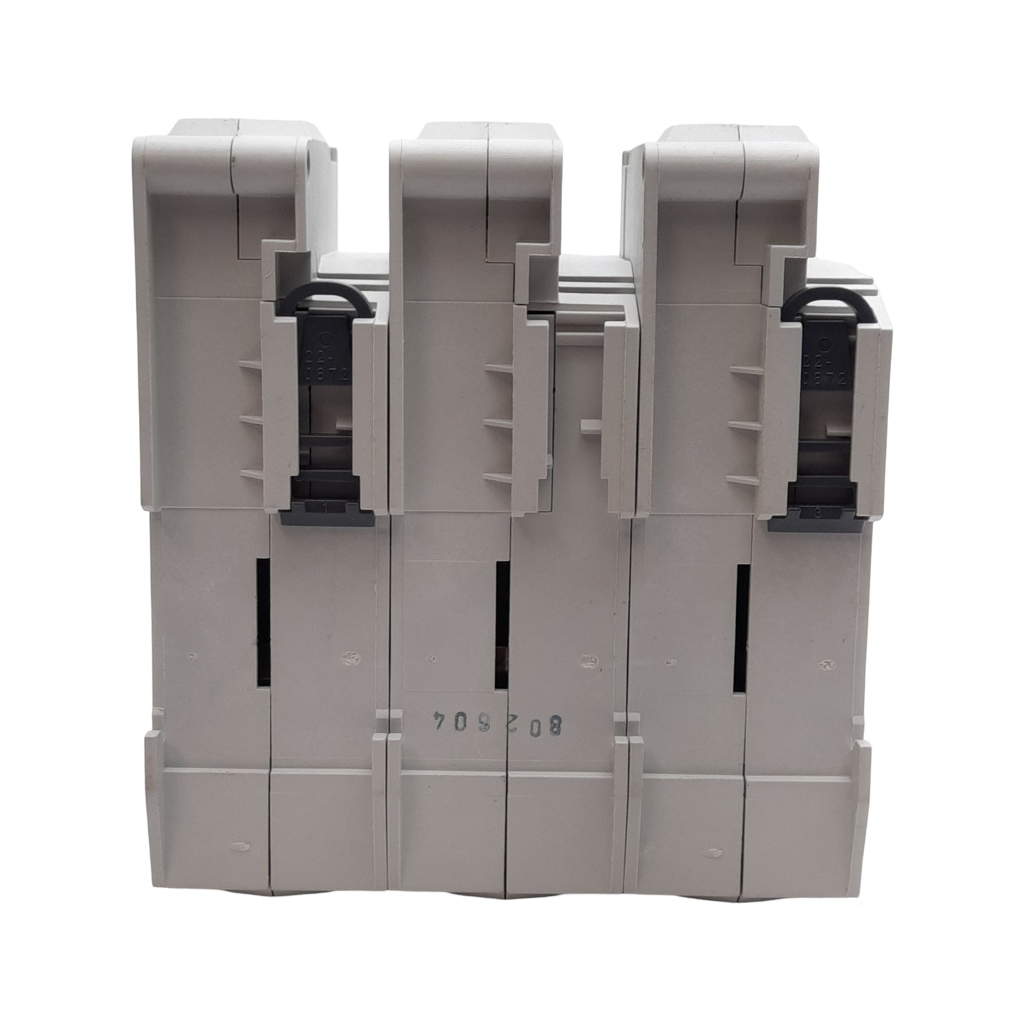 New Wohner 31287 AMBUS Panel Class-J Fuse Holder, 3-Pole, 30A 600V, DIN Rail