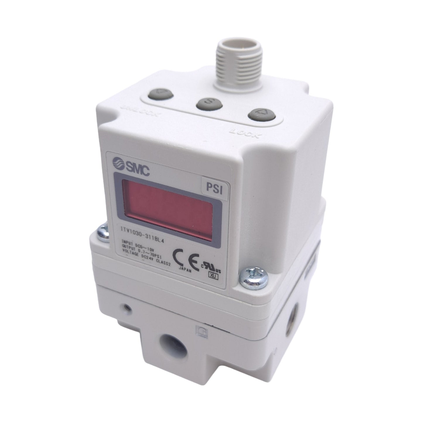 New SMC ITV1030-311BL4 Electro-Pneumatic Regulator, 0.005~0.5MPa, Rc 1/8", 24VDC