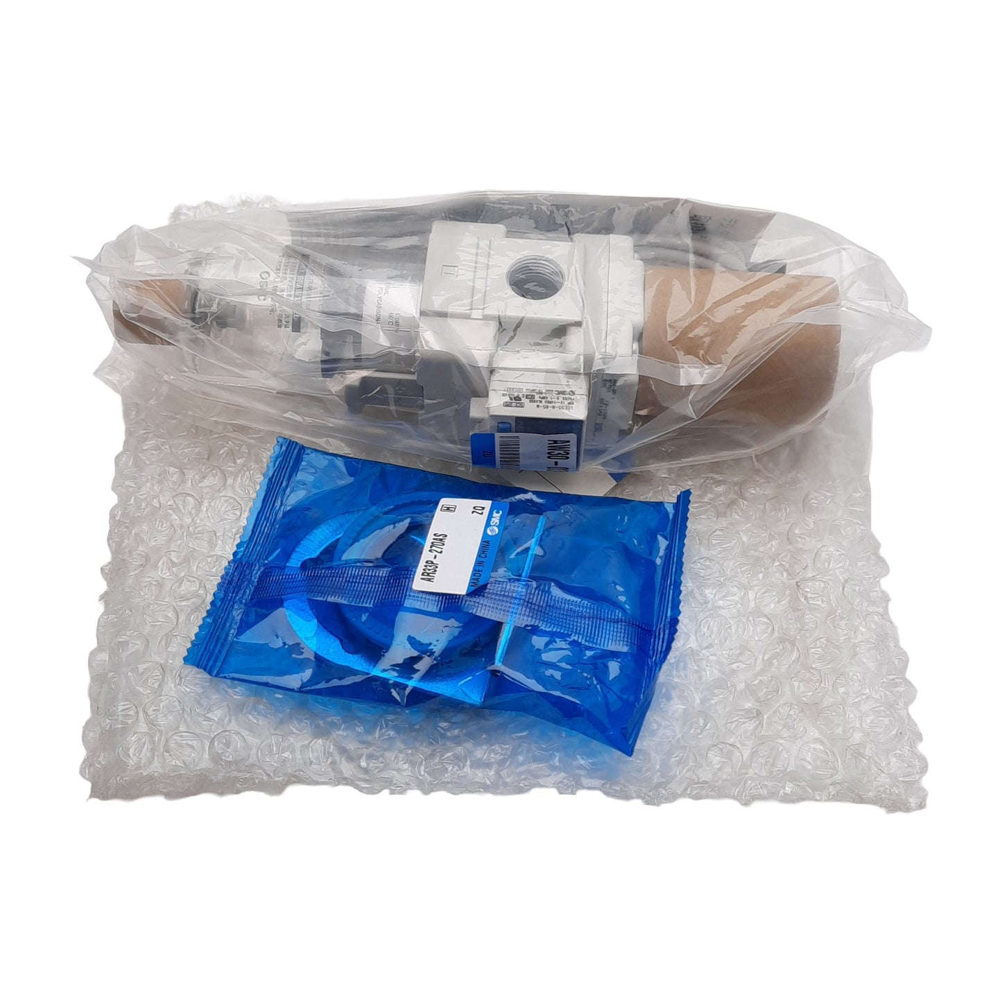New SMC AW30-03BE3-B Filter Regulator, 5µm, 0.05-0.85MPa Set, Rc 3/8in, 12-24VDC