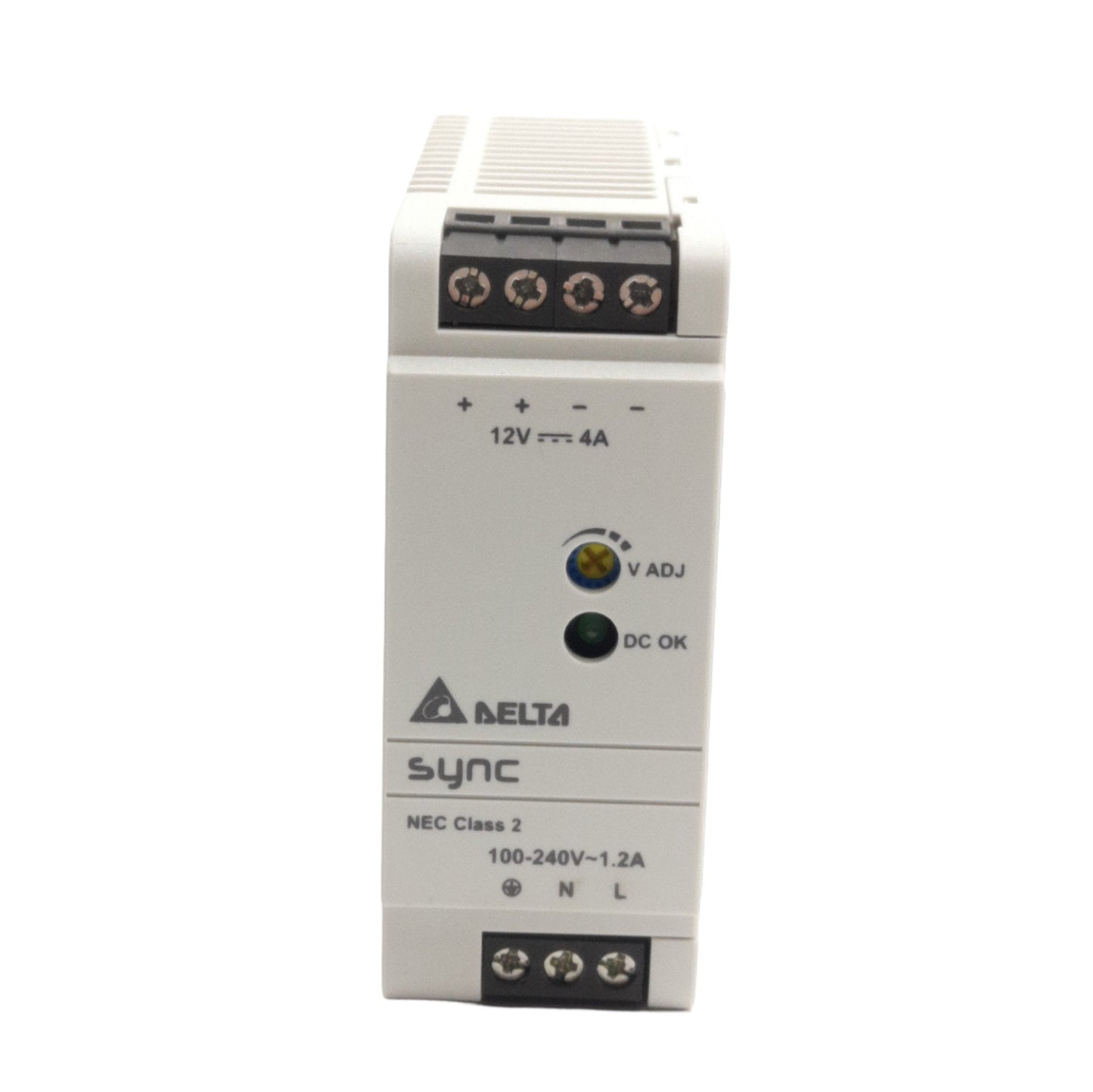 New Delta Electronics DRS-12V50W1NZ Power Supply 100-240VAC Input, 12VDC 4A Output