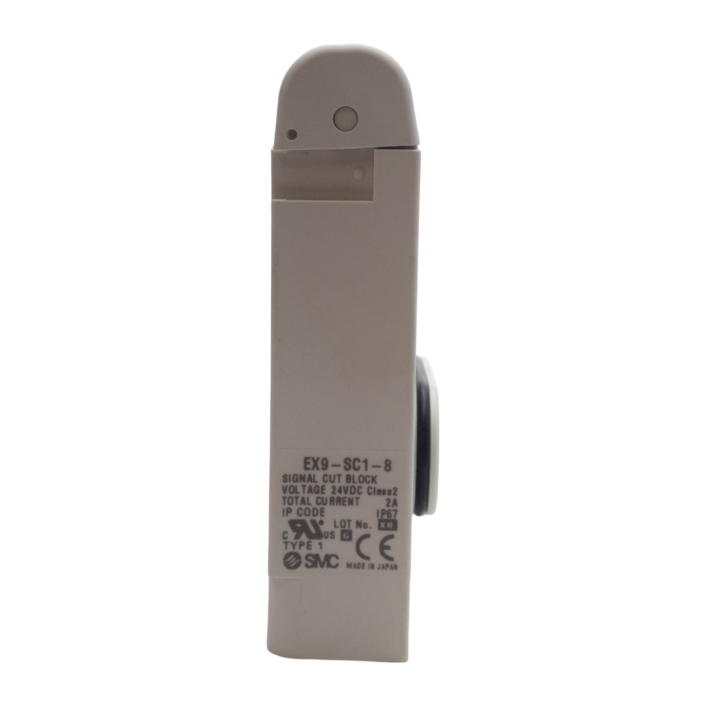 New SMC EX9-SC1-8 Signal Cut Block For VQC Series Manifolds, 8-Station, 24VDC 2A