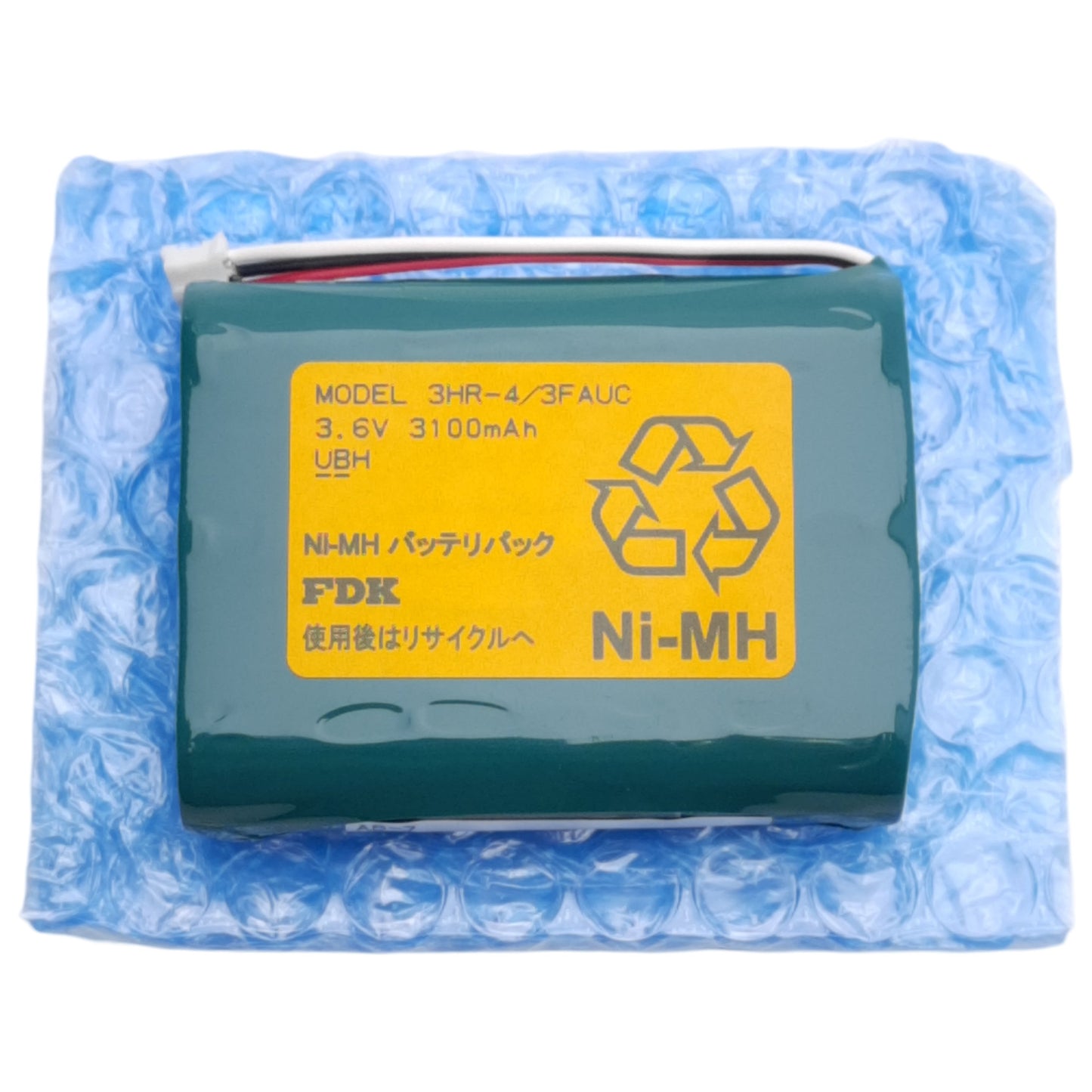 New FDK 3HR-4/3FAUC Rechargeable Battery, 3.6V 3100mAh, Nickel Metal Hydride