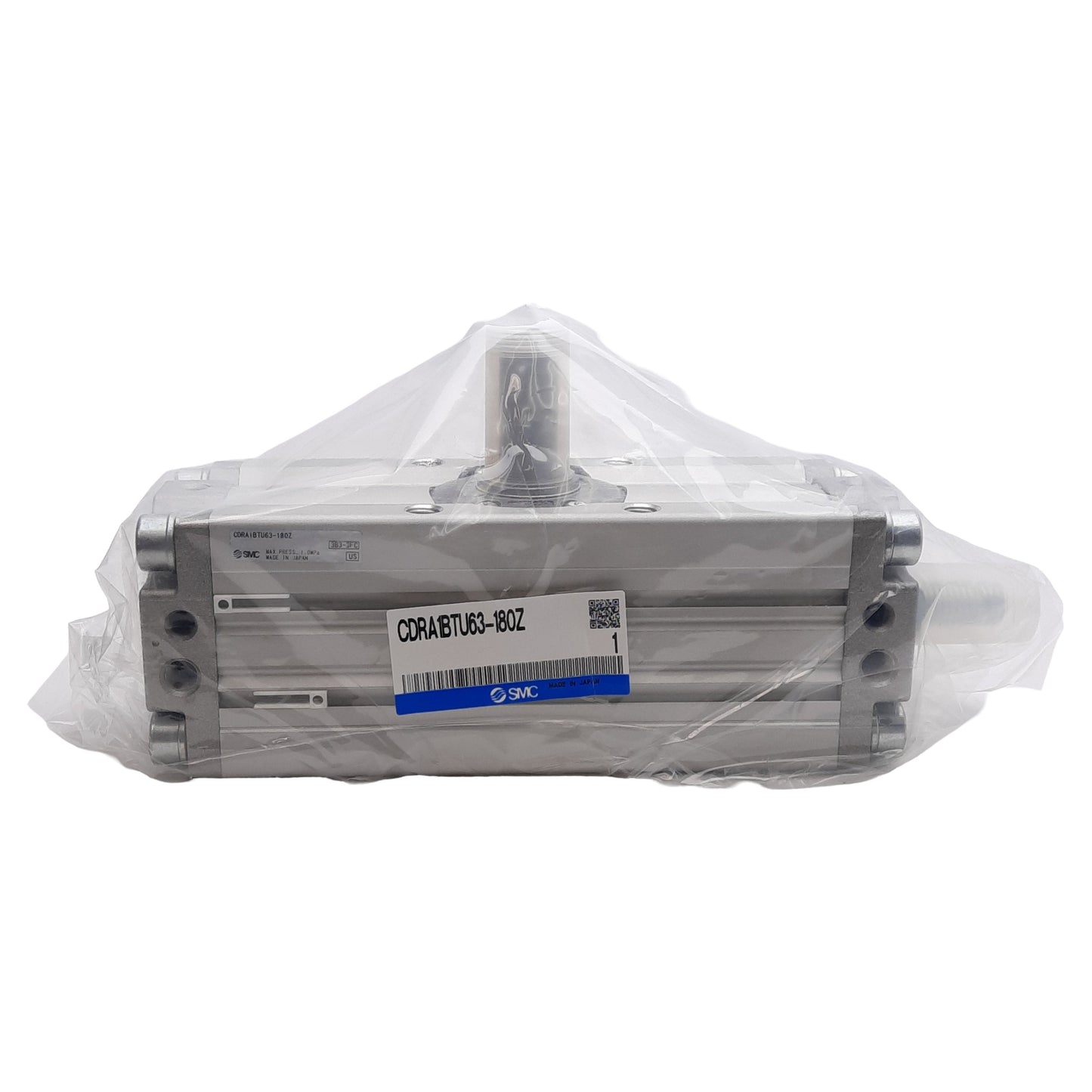 New SMC CDRA1BTU63-180Z Rotary Actuator, 180° Adjustable Rotation, 1.0MPa, Rc 1/8in