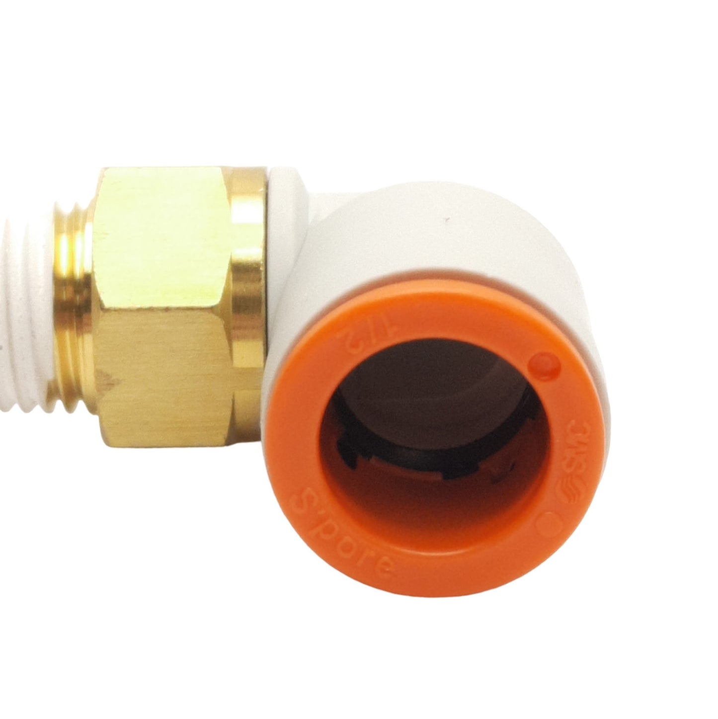 New Lot of 9 SMC KQ2L13-02AS Male Elbow Fittings 1/2in P2C OD Tube to 1/4R