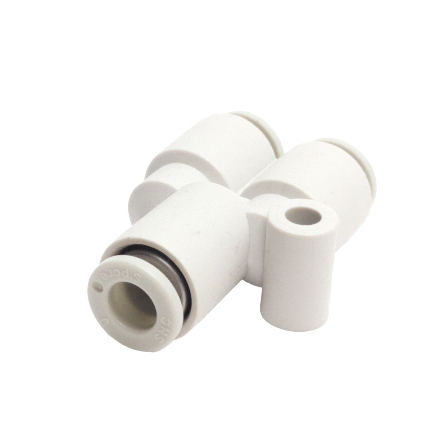 New Lot of 5 SMC KQ2U06-00A Pneumatic Y Union Fittings, 6mm OD P2C Tube Connector