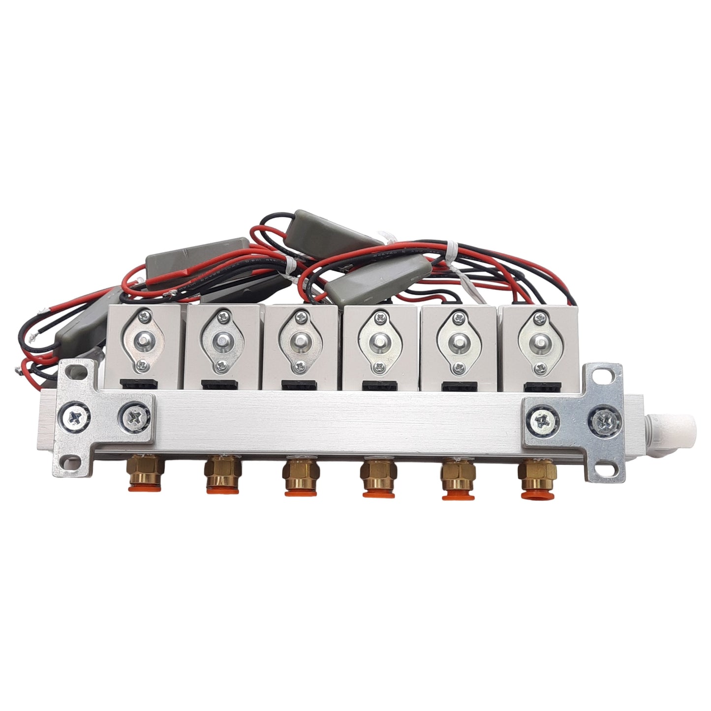 New SMC VV307-01-062-01-F Manifold, 6-Station, 2-Position Singles, 24VDC Coils