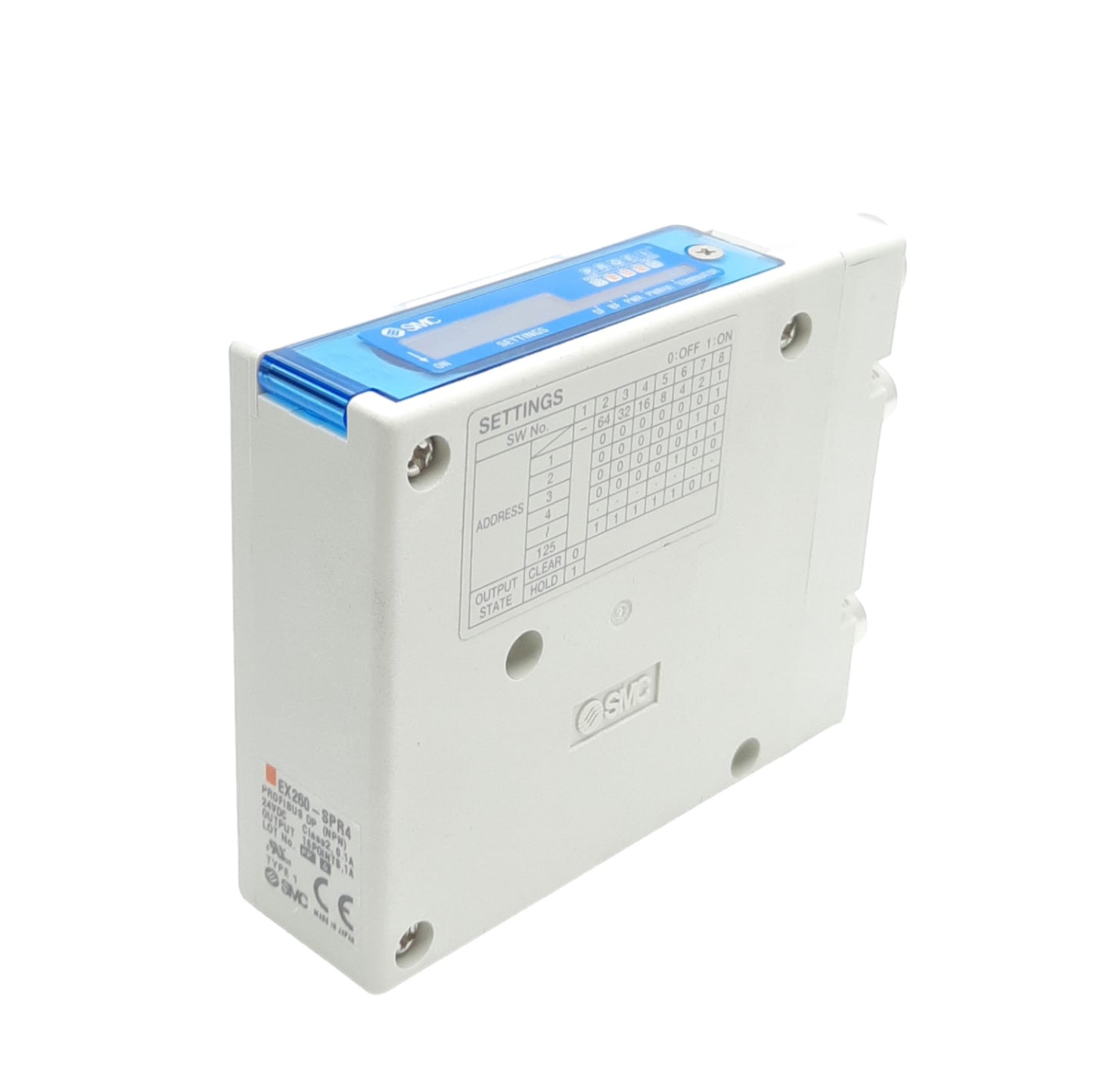 New SMC EX260-SPR4 Profibus Inegrated SI Unit, M12 5-P, NPN Output x16Points, 24VDC