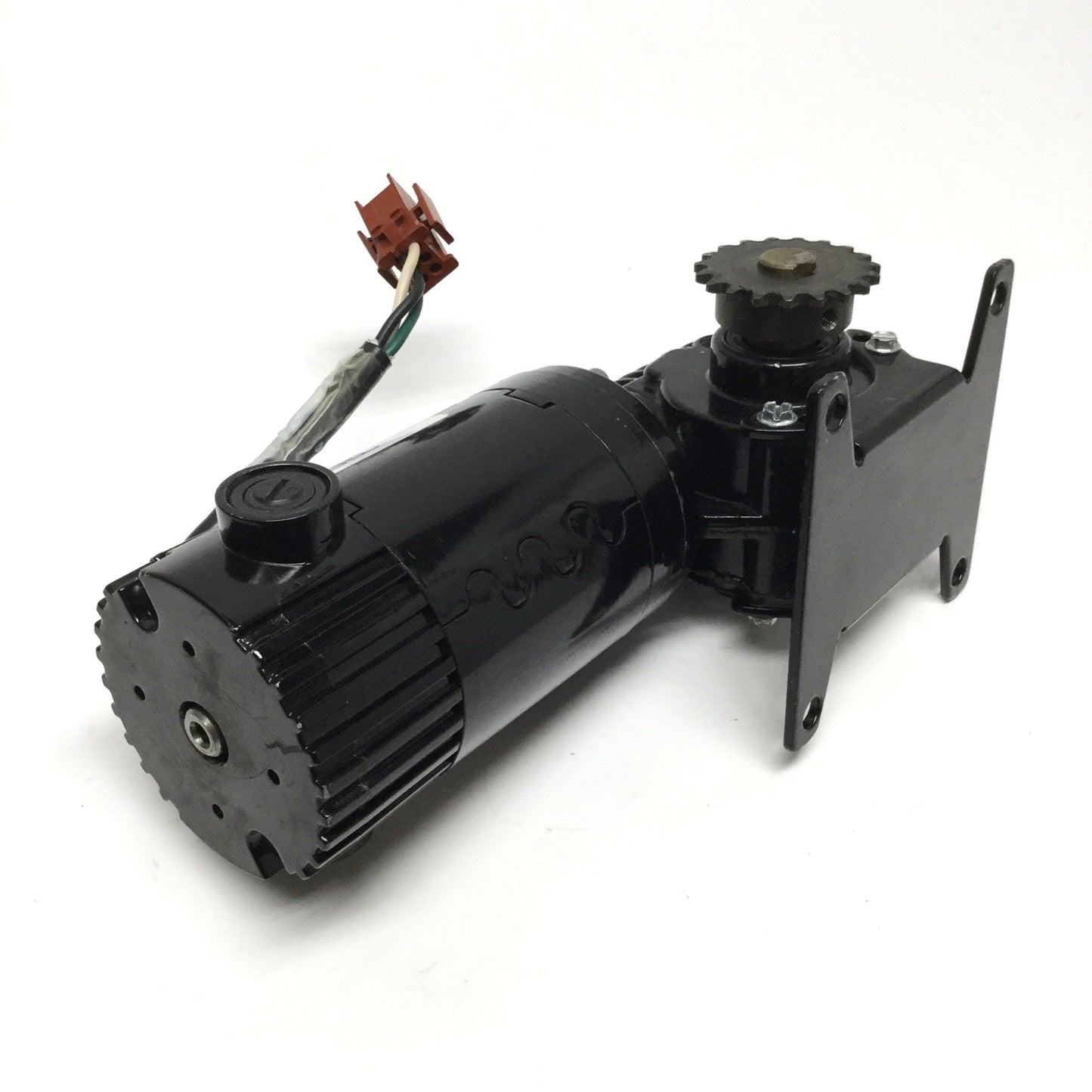 Used Bison 021-746-3060 Right-Angle DC Gear Motor 90VDC, 1/9HP, 60:1 Ratio, 42RPM