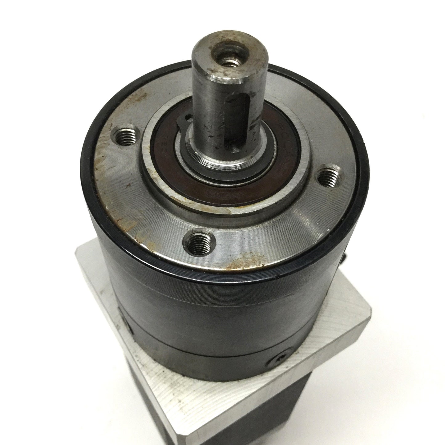 Used Anaheim 23L210D-LW6-04 Stepper Motor 1.8°, 6-Wire, NEMA 23 w/5:1 Gearbox & Brake