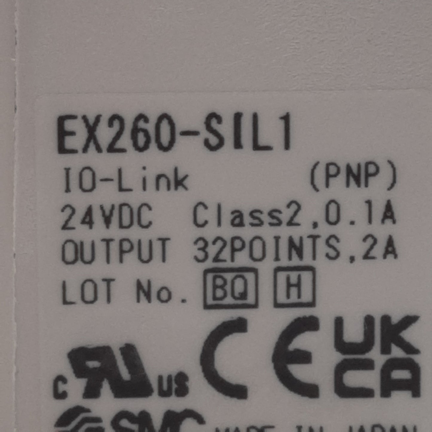 New SMC EX260-SIL1 I/O Link Communication Module, 24VDC, PNP, 32-Point Output