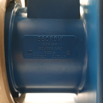 Used HUBBELL 560R9W Female Receptacle 4-Pole 60A 3-Phase WYE 120/208VAC