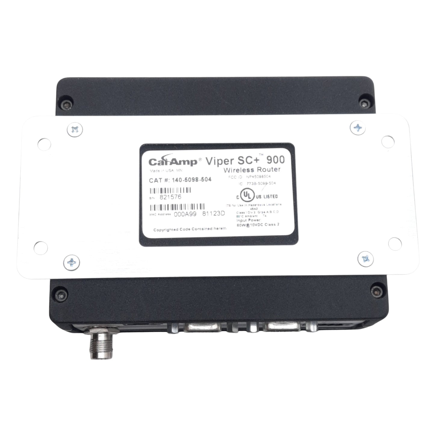 New CalAmp 140-5098-504 Viper SC+ 900 Wireless Router, RJ-45, RS-232 DB-9, 10-30VDC