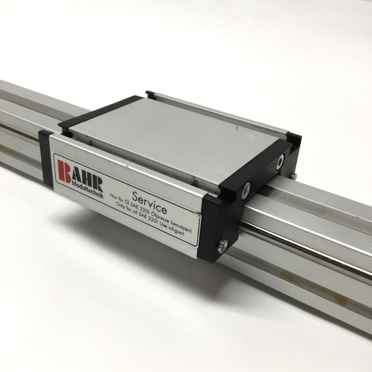 Used Bahr ELK-30 Linear Ballscrew Actuator Positioner 580mm Travel, 70x82mm Carriage