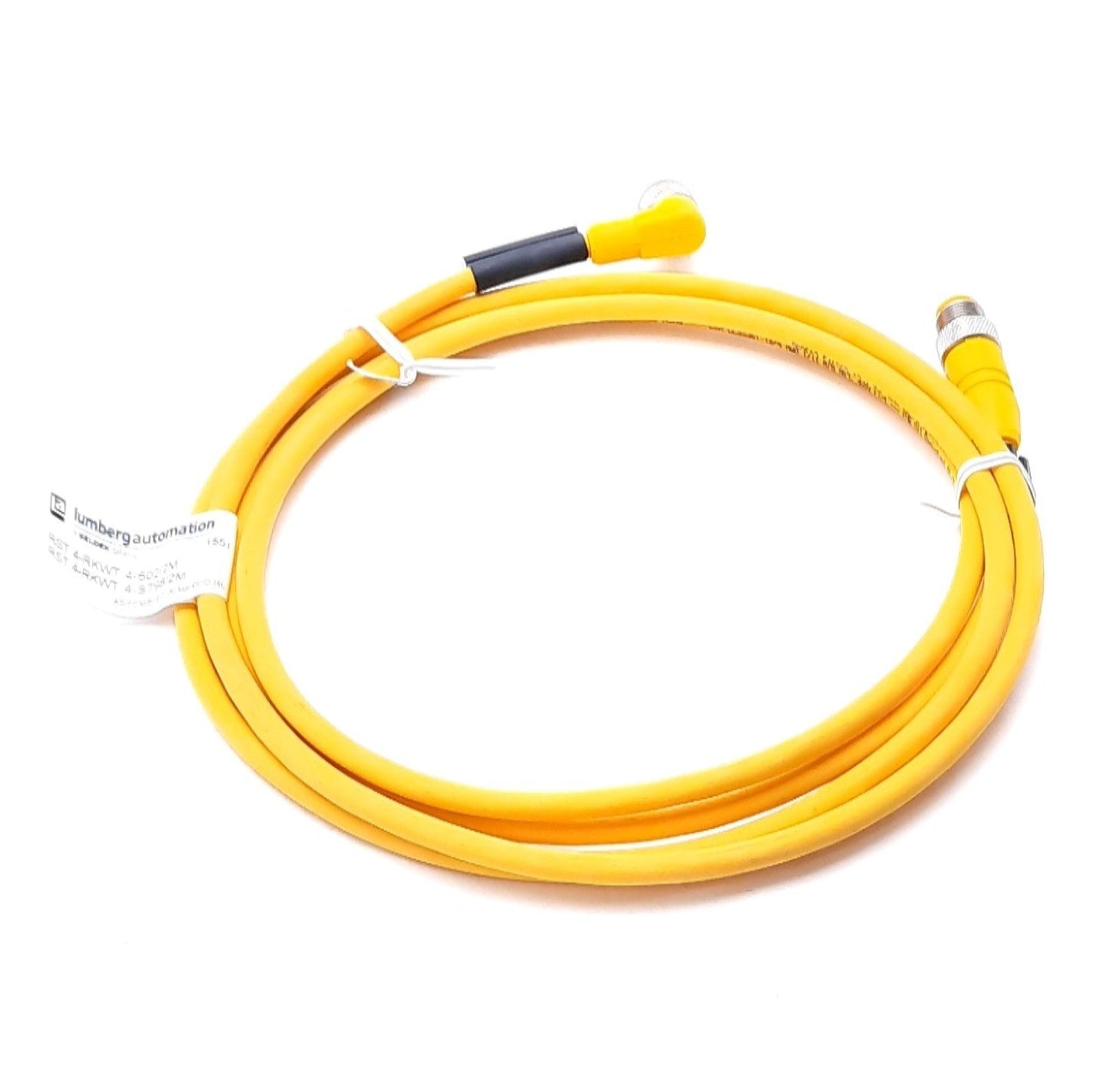New Lumberg Automation RST 4-RKWT 4-602/2M Sensor, Actuator Cable M12 4 Pin M to F