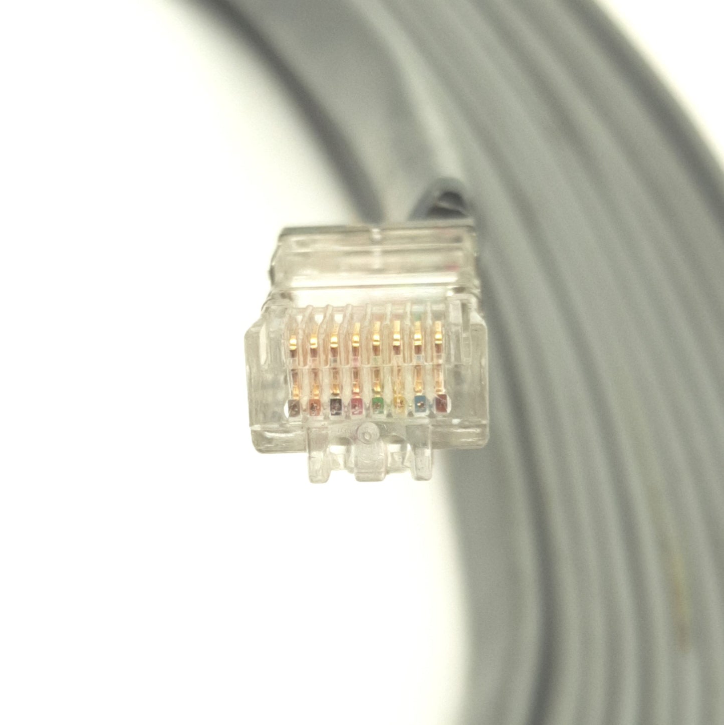 Used TSI Inc. Holix LASER Micrometer Gage Head Cable, 2x RJ45, 24' Long