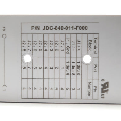 Used Mencom JDC-840-011-F000 Wireable Home Run Junction Box 8 Port 4-Pin M12 Female