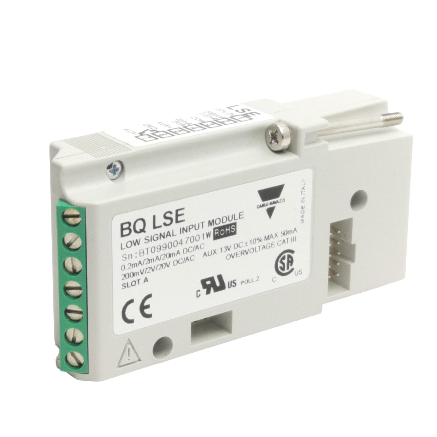 New Carlo Gavazzi BQ LSE Low Signal Input Module DC/AC Input, 20mA / 20V, Slot-A