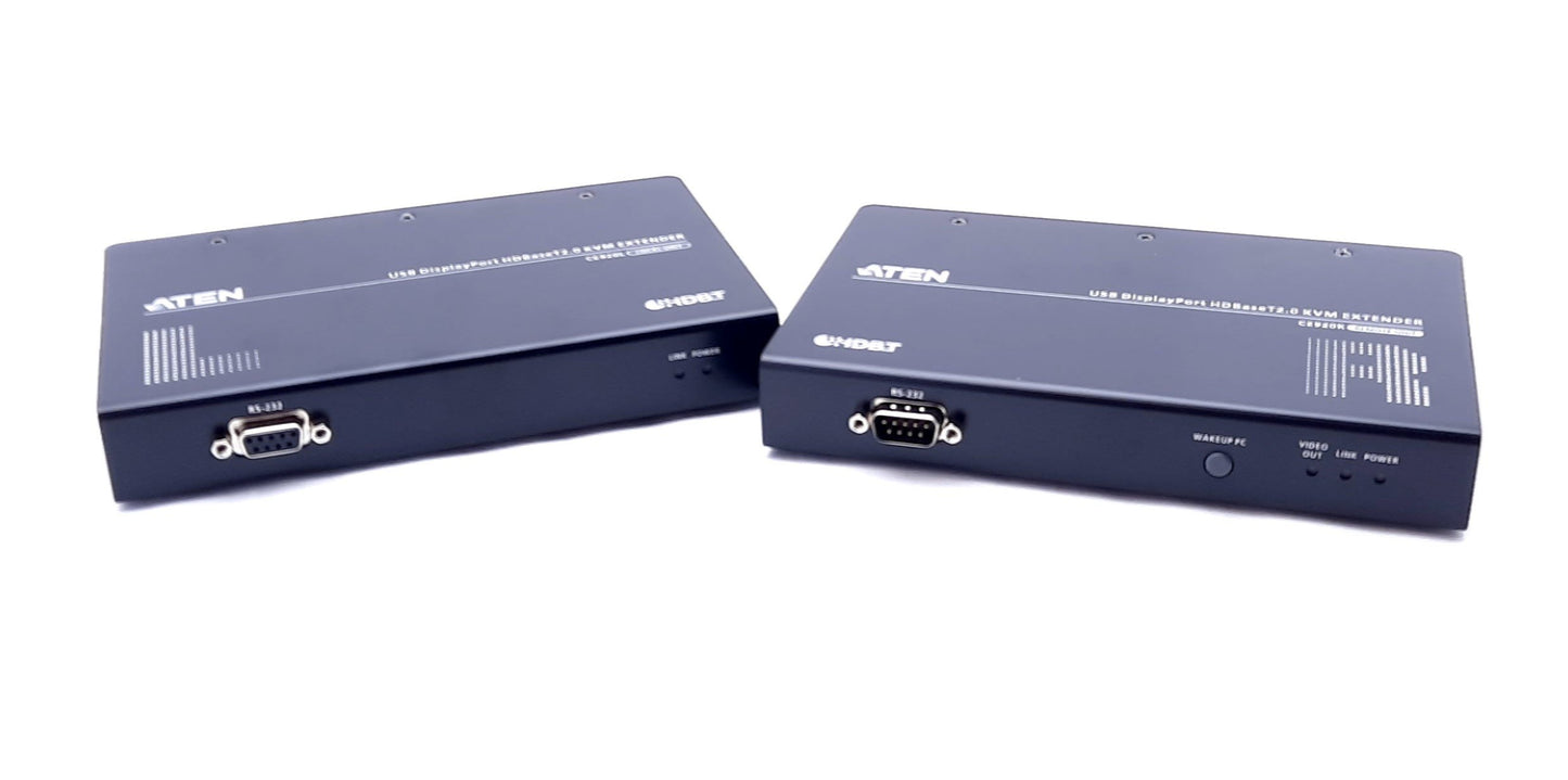 New Aten CE920 USB DisplayPort HDBaseT 2.0 KVM Extender 492ft