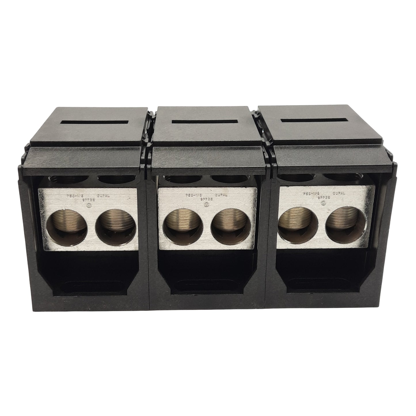 New Marathon 1353706CH Power Distribution Terminal Block w/ Cover, 3-Pole, 600V 950A